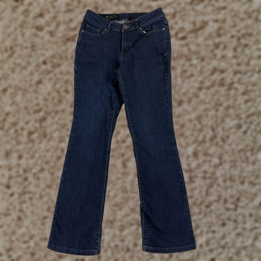 Lee Lee Jeans Women 26 Blue Denim Bootcut Mid Rise Dark Wash 26x29 Size 26" / US 2 / IT 38 - 1 Thumbnail