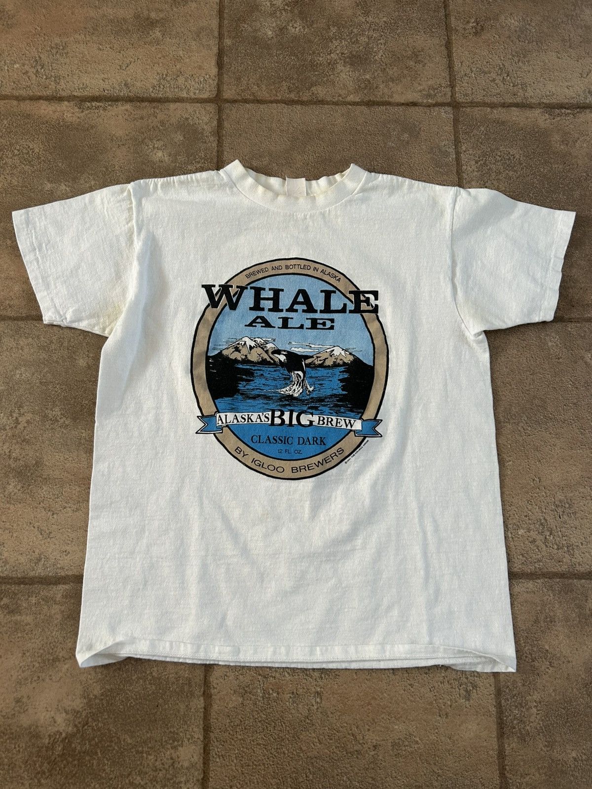 Vintage Vintage 1987 Alaskan Whale Ale brewery tshirt Size US L / EU 52-54 / 3 - 1 Thumbnail