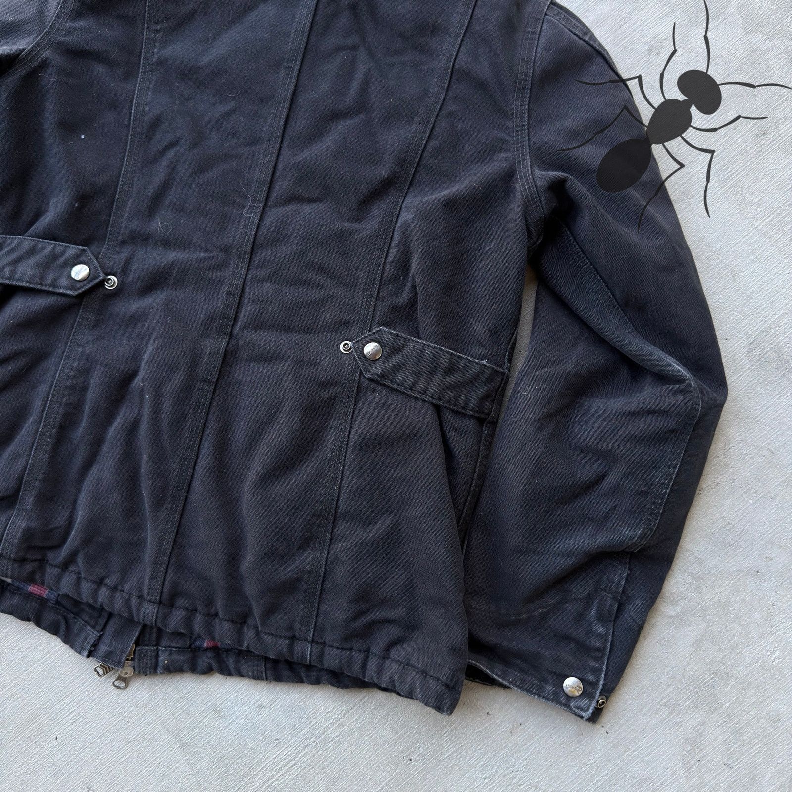 Carhartt × Vintage Carhartt black button up chore work wear jacket Size US S / EU 44-46 / 1 - 8 Thumbnail