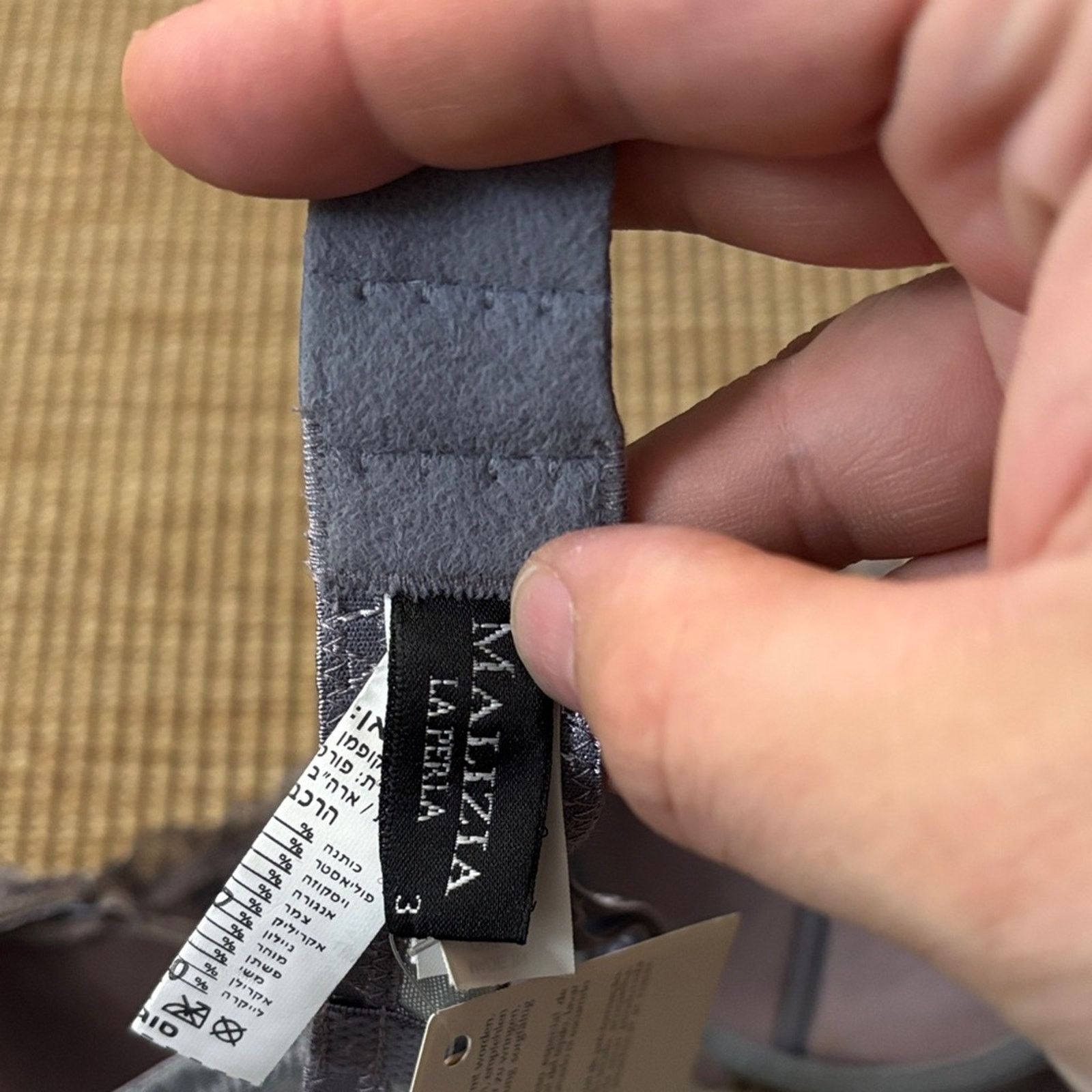 La Perla NWT Malizia by La Perla Lace Embroidered Bra - Dark Gray 36B Size ONE SIZE - 2 Thumbnail