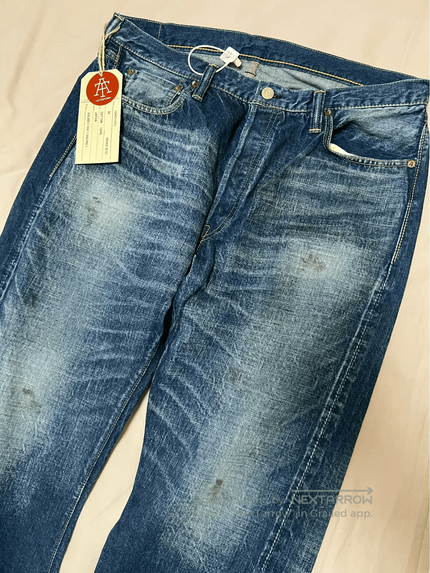 Full Count & Co. Full Count Original Straight Denim Jeans. Size US 32 / EU 48 - 2 Thumbnail