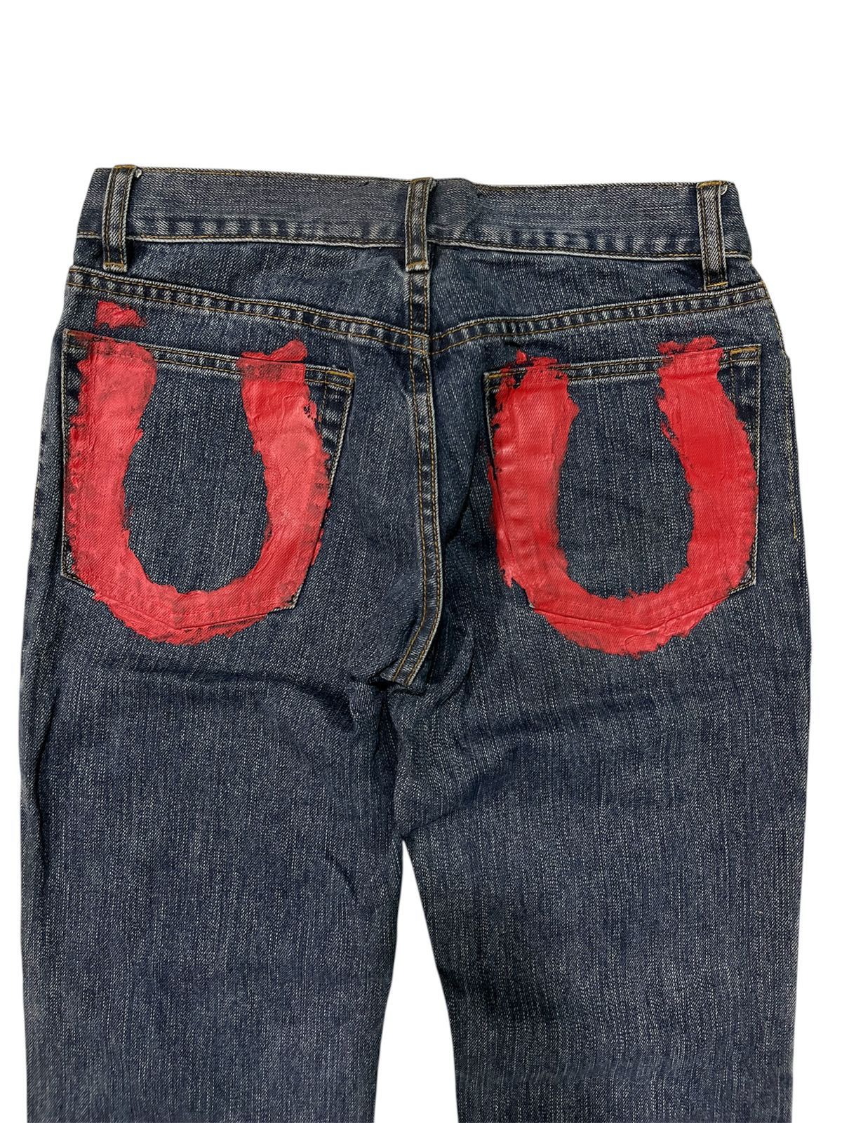 John Galliano John Galliano Painted Denim Pants Size US 29 - 5 Thumbnail