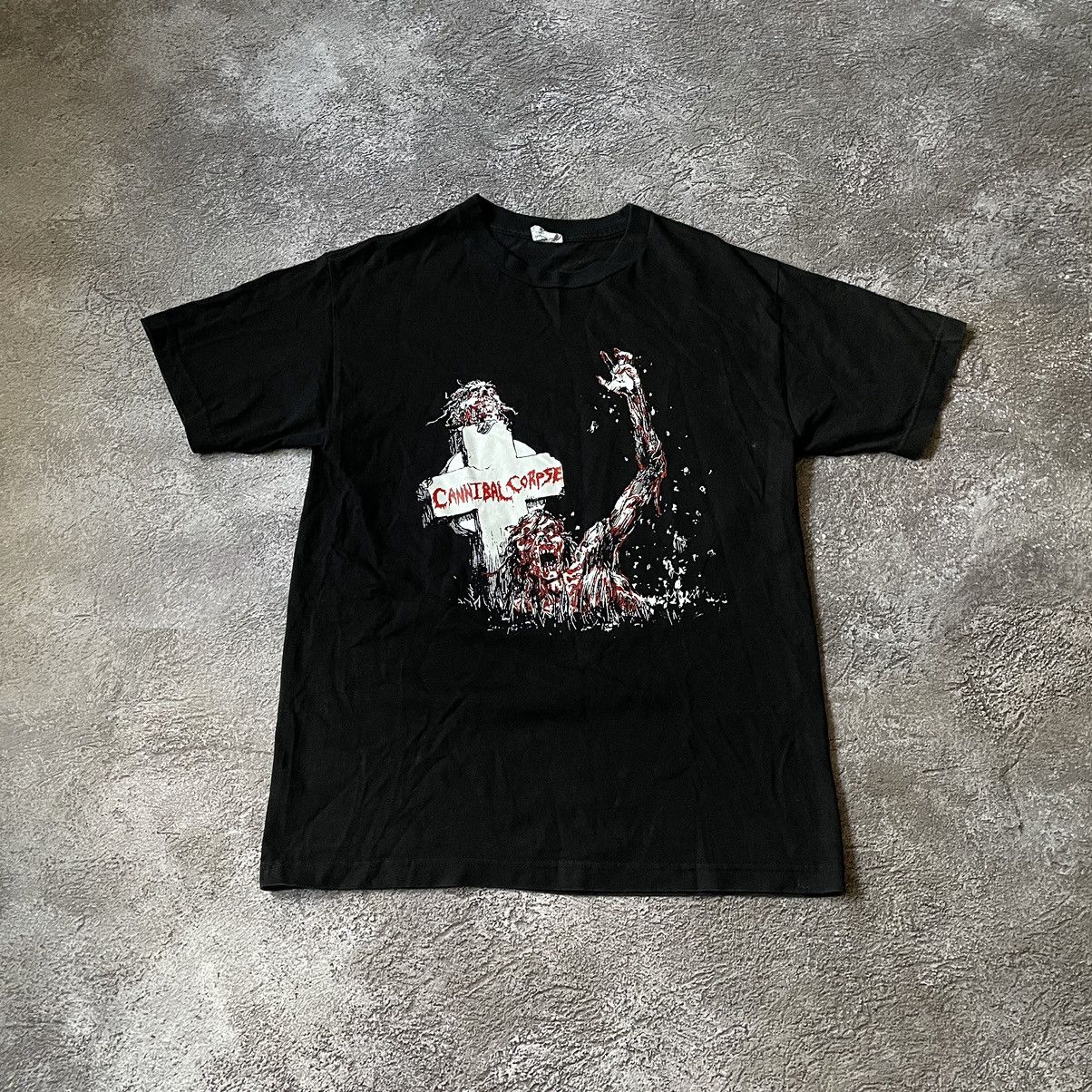 Vintage Vintage 90s Cannibal Corpse Graphic Tee Grunge Faded Black M Size US M / EU 48-50 / 2 - 3 Thumbnail