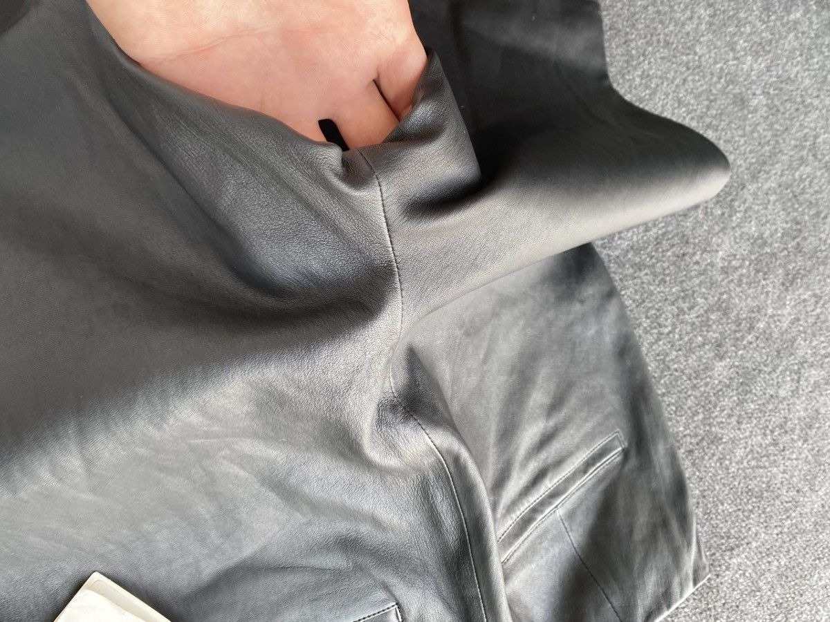 Arket 🔥350€ RRP Arket Luxury Bootcut Leather Pants women 28/40 eu Size 28" / US 6 / IT 42 - 17 Thumbnail