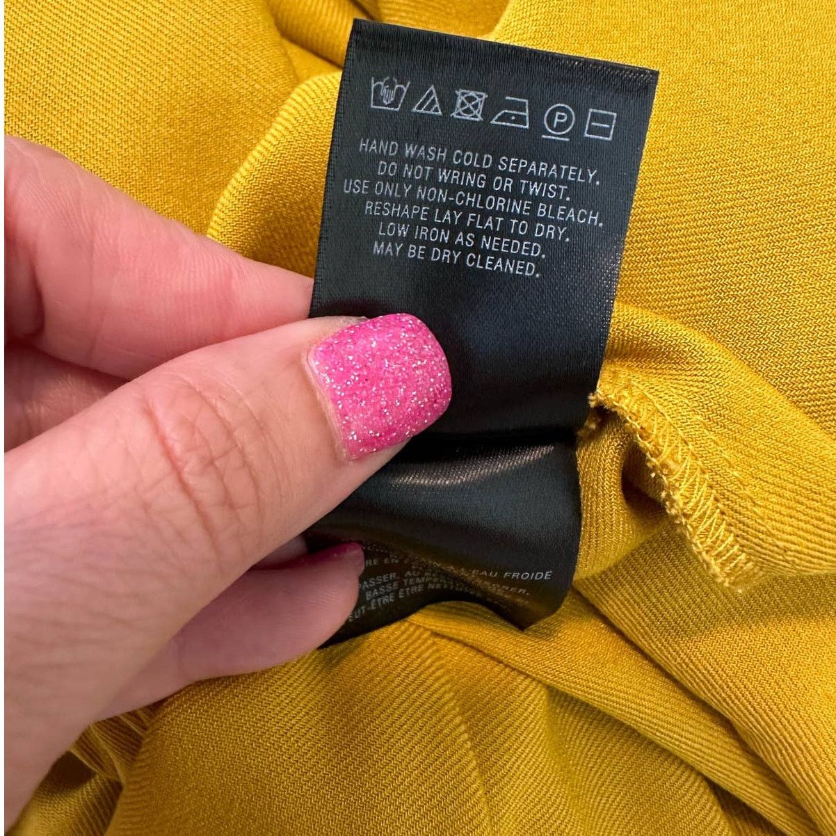 Anthropologie Maeve Yellow Mustard Long Sleeves Tunic Mini Dress size‎ 10 Size L / US 10 / IT 46 - 5 Thumbnail