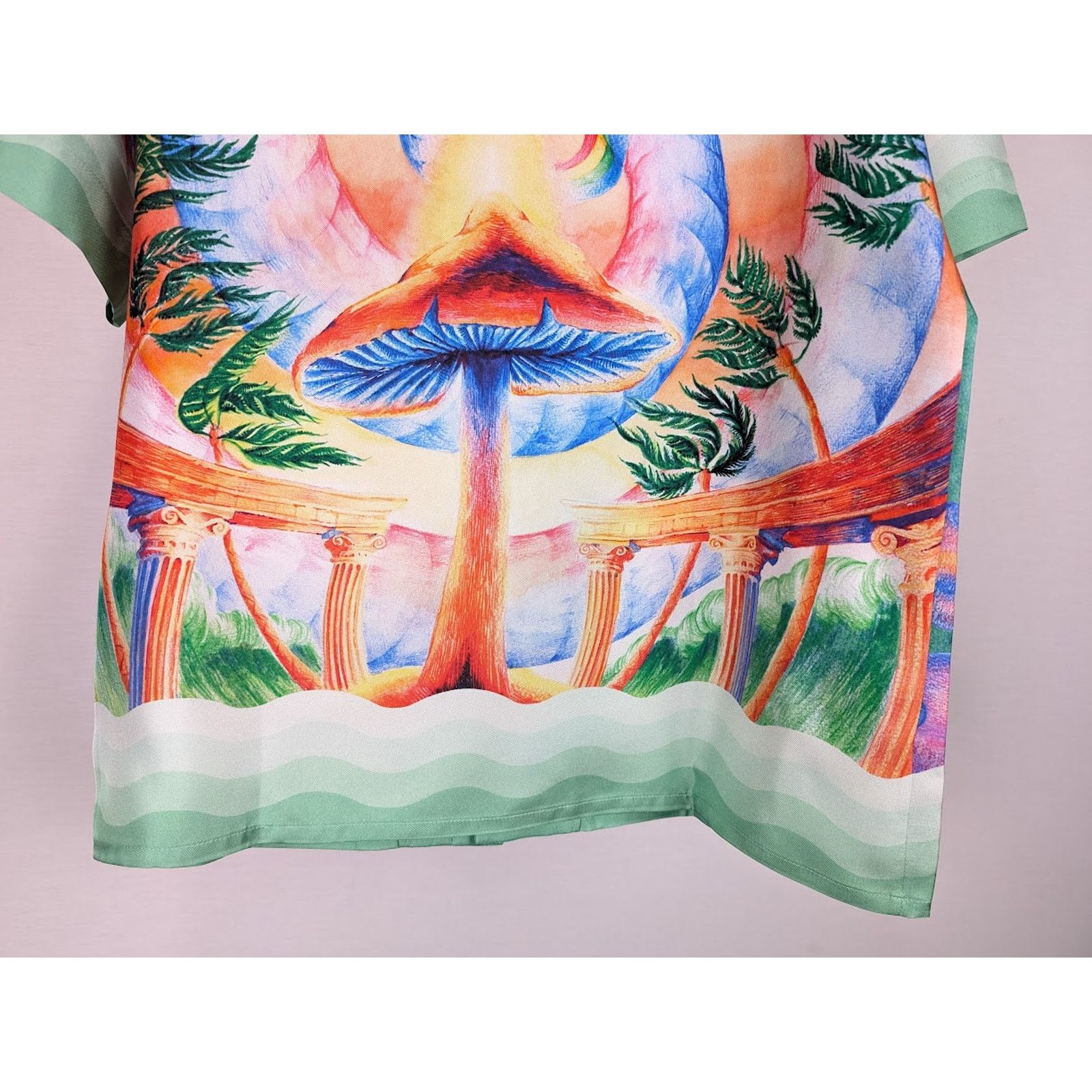 Casablanca o1rshd1 DUP /Silk Twill Short Sleeve Collar Shirt Multicolor Size US S / EU 44-46 / 1 - 10 Thumbnail
