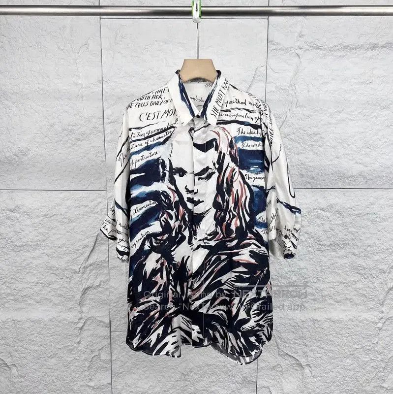 Dior Dior Artistic Print White Cotton Shirt . Size XXS / US 00 / IT 34 - 1 Thumbnail
