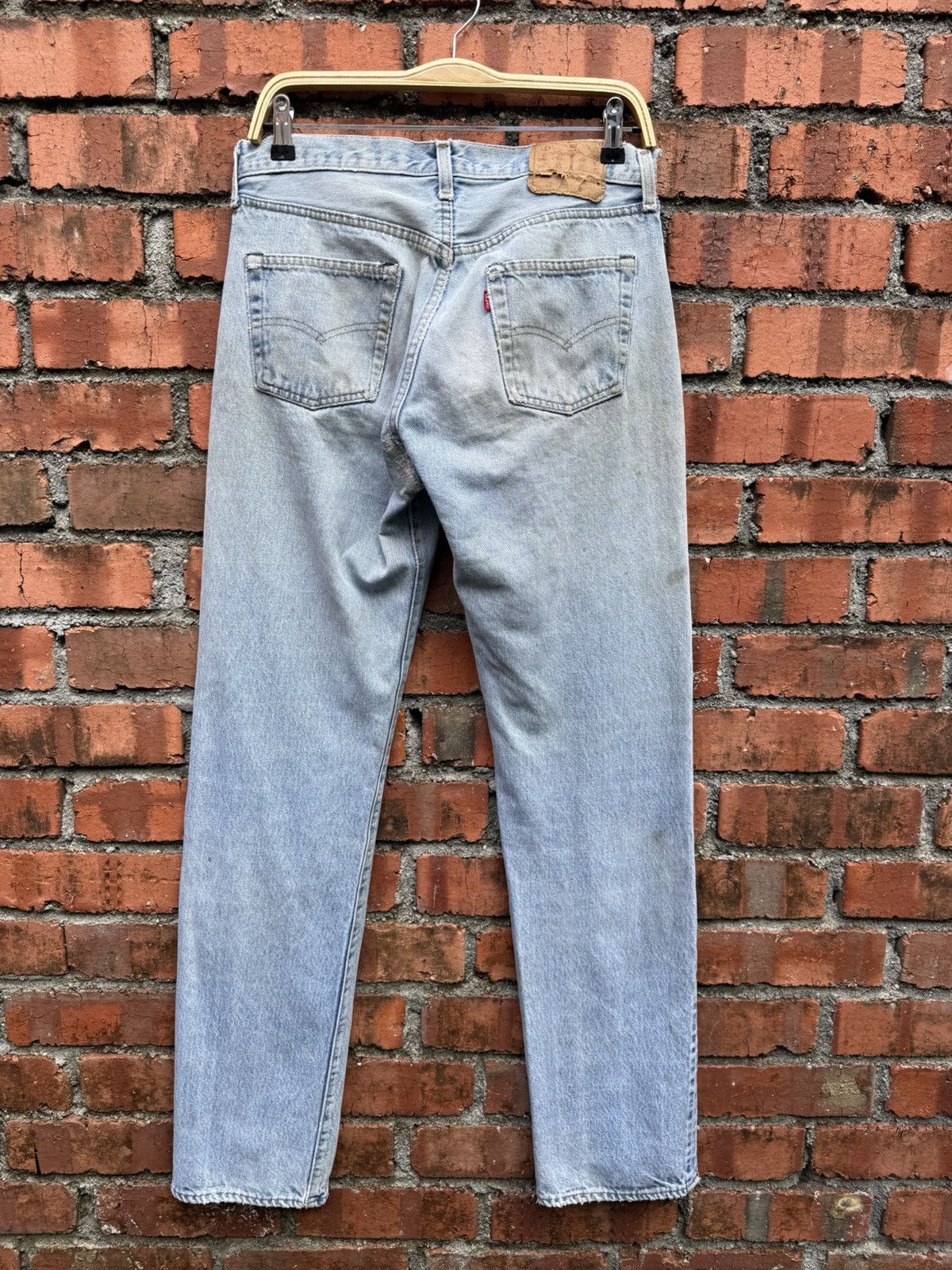 Levi's Vintage Clothing W32x33.5 Vintage levi’s 501 redline dirt repaired denime Size US 32 / EU 48 - 2 Thumbnail