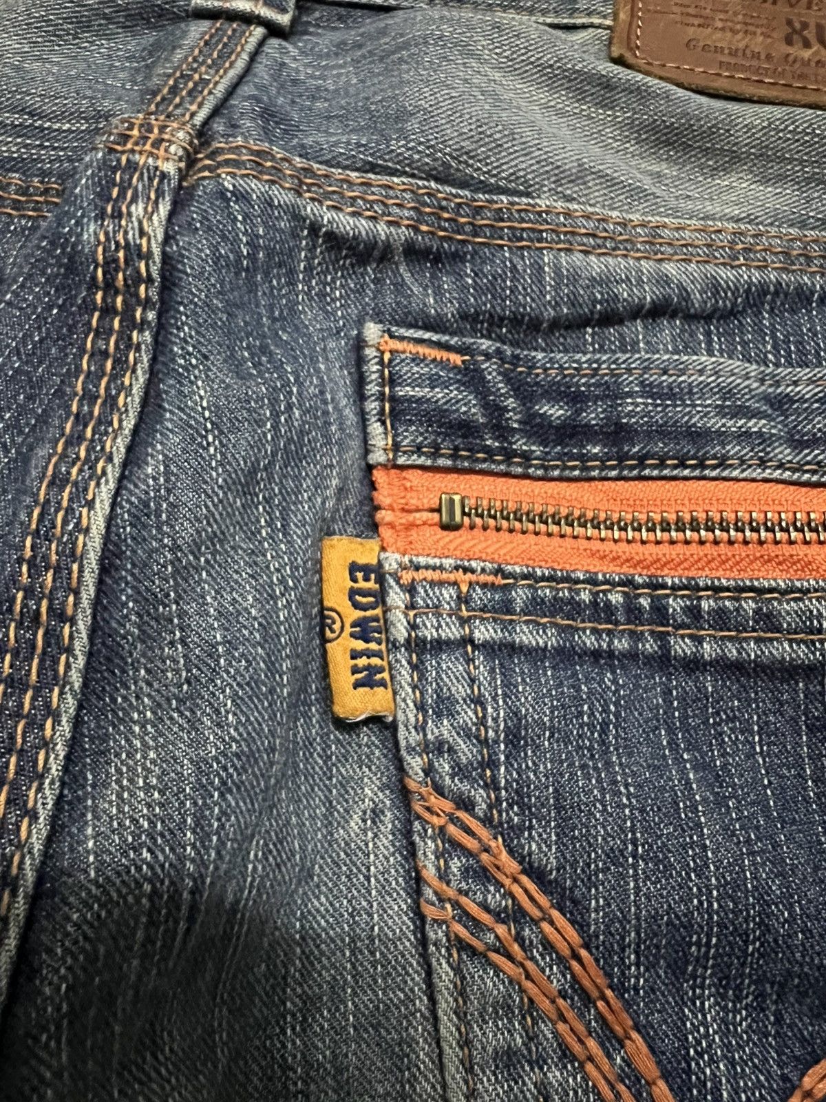 Edwin × If Six Was Nine × Japanese Brand 💥Flare💥 Edwin Exclusive Vintage XV Distress Mud Wash Jean Size US 34 / EU 50 - 20 Thumbnail