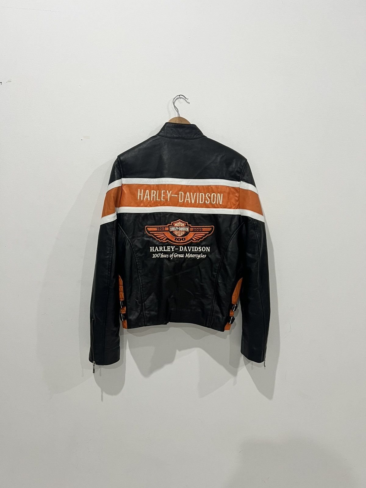 Harley Davidson × Vintage 🩸RARE🩸Harley Davidson Vintage Leather Jacket Size US M / EU 48-50 / 2 - 1 Thumbnail