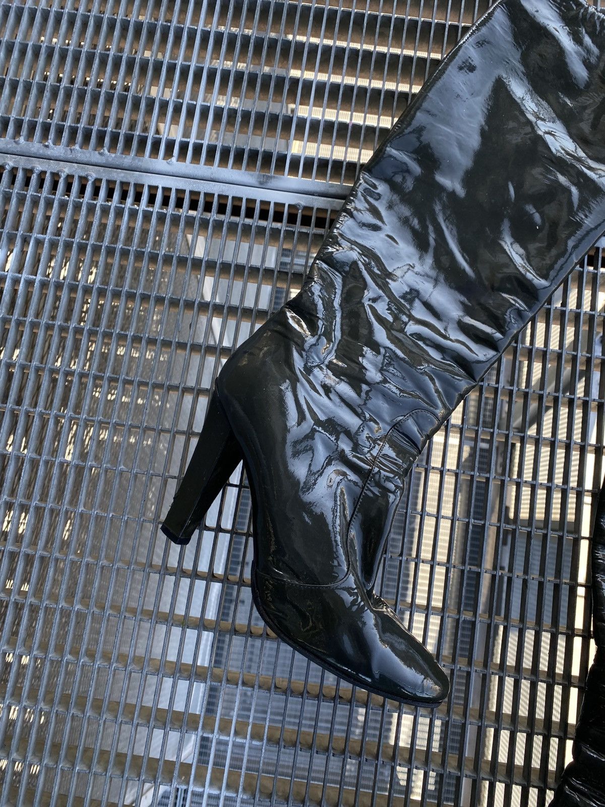 Jimmy Choo Jimmy Choo Latex Knee Length Boots Heels Size US 9.5 / IT 39.5 - 5 Thumbnail