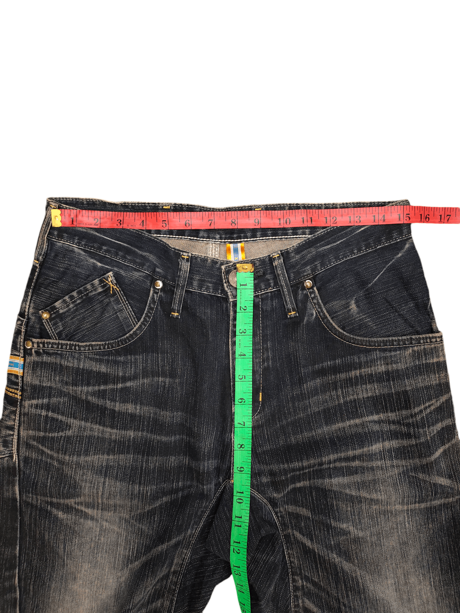 Edwin Edwin Function Clawmark Distress Loose Denim Jeans Y2k Size US 30 / EU 46 - 8 Thumbnail