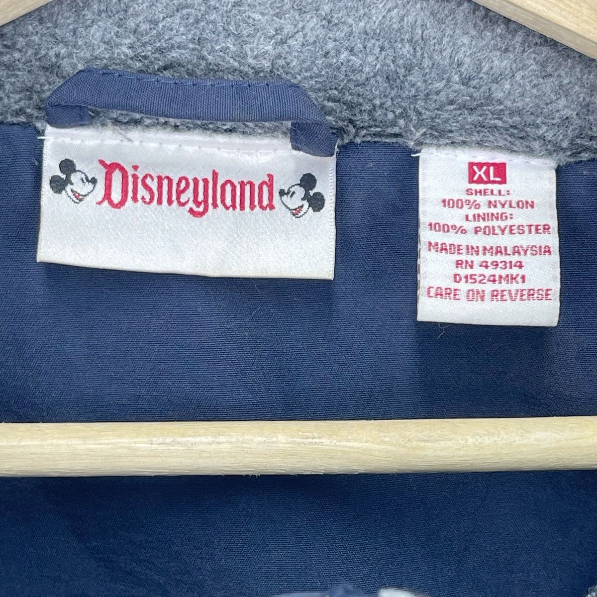 Disney × Mickey Mouse × Vintage 90’s Disneyland Anorak Hoodie Jacket Size US XL / EU 56 / 4 - 8 Thumbnail