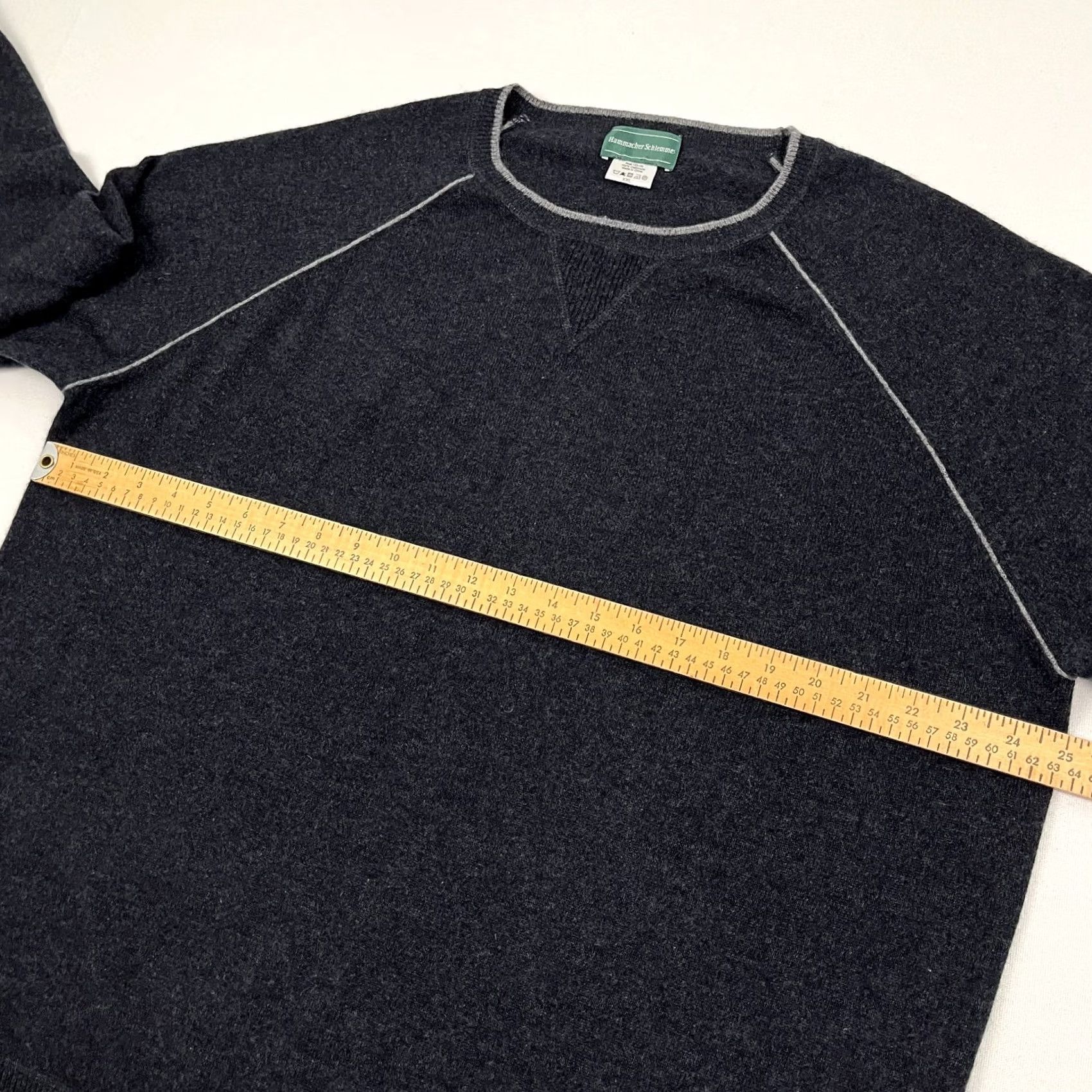 Vintage Hammacher Schlemmer Cashmere Sweater Mens 2XL Blue Old Money Quiet Luxury Pullover Knit Crew Neck Classic Size US XXL / EU 58 / 5 - 4 Thumbnail
