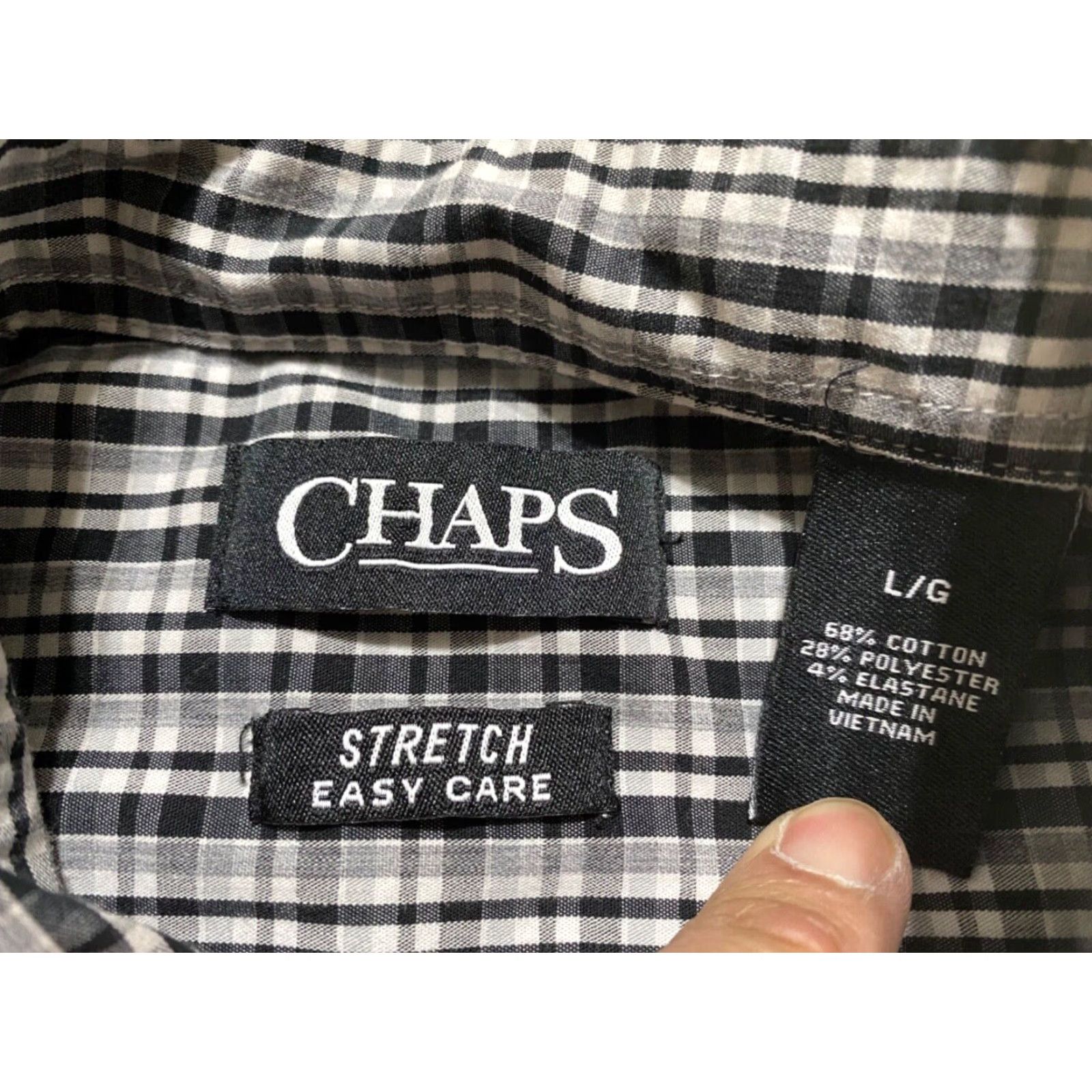 Chaps Chaps Ralph Lauren Mens Large Shirt Multicolor Plaid Long Sleeve Button-Down Casual Cotton, Polyester, Spandex Button-Up Size US L / EU 52-54 / 3 - 5 Thumbnail