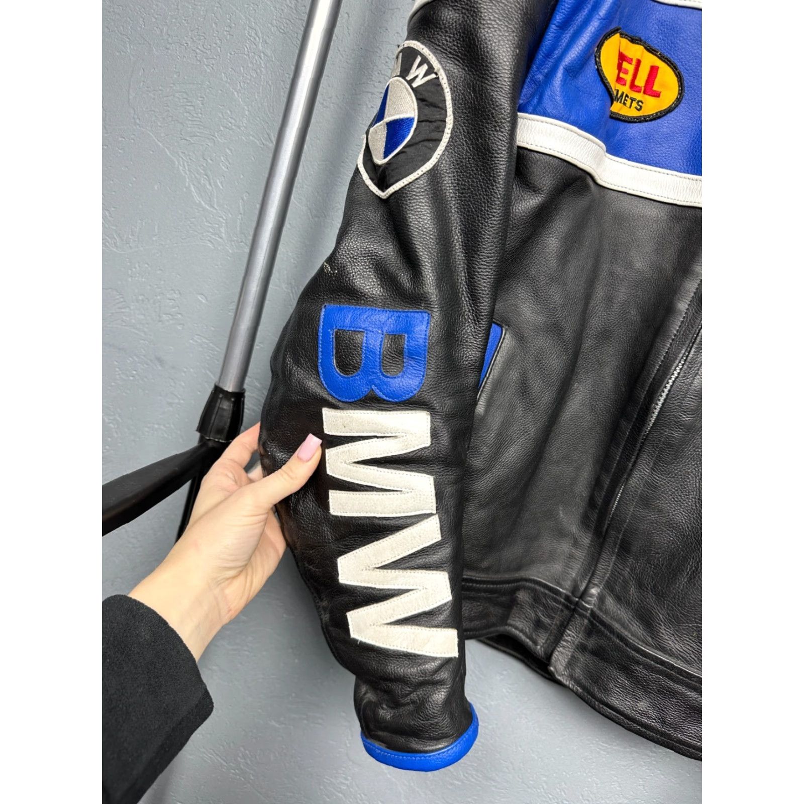 BMW BMW 90s Vintage Mens Motorcycle Leather Jacket Size L Black Jacket Mens 90s Motorcycle BMW Leather Jacket Size US L / EU 52-54 / 3 - 4 Thumbnail