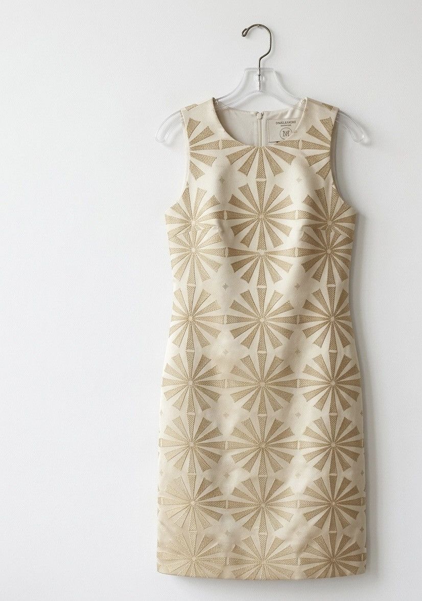 Other Hervé Mahi Museum Summer beige Silk Dress for Women limited Size S / US 4 / IT 40 - 4 Thumbnail