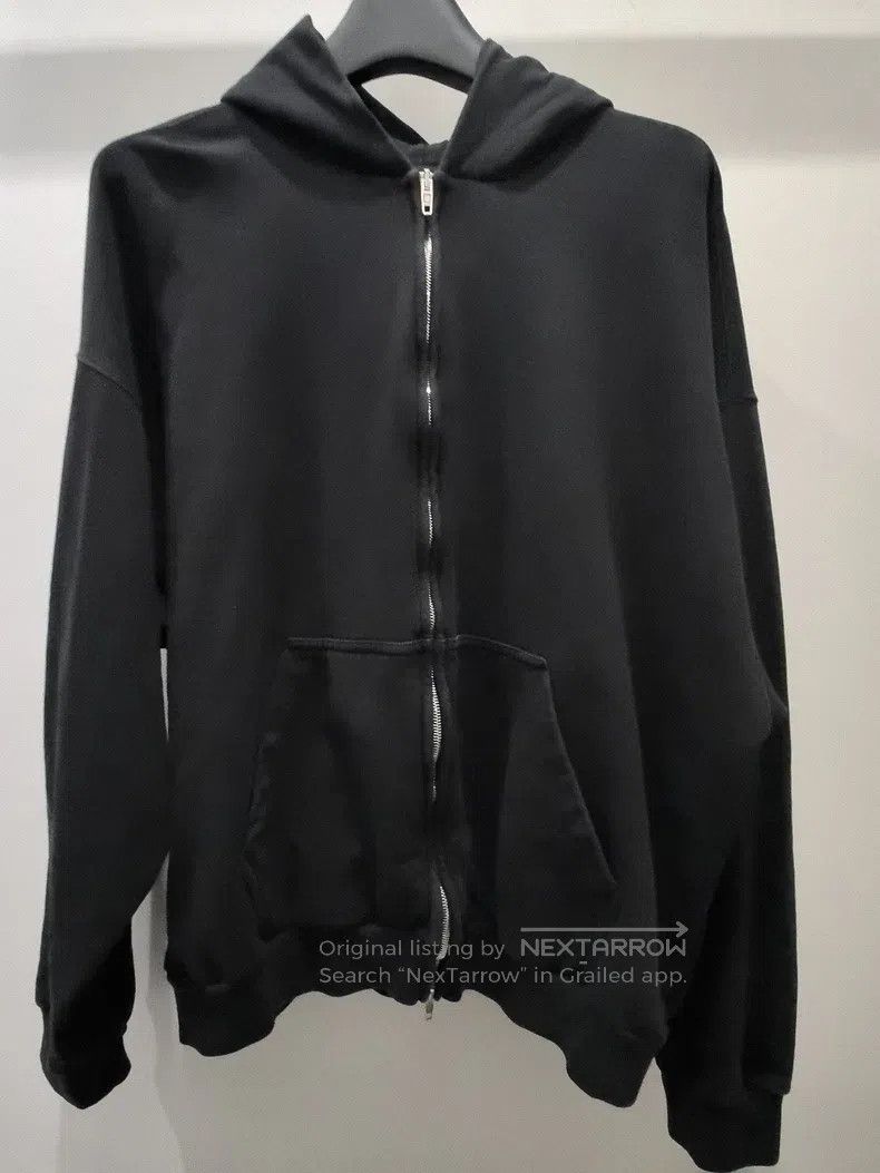 Balenciaga Balenciaga Black Zipper Hooded Sweatshirt Size US M / EU 48-50 / 2 - 2 Thumbnail
