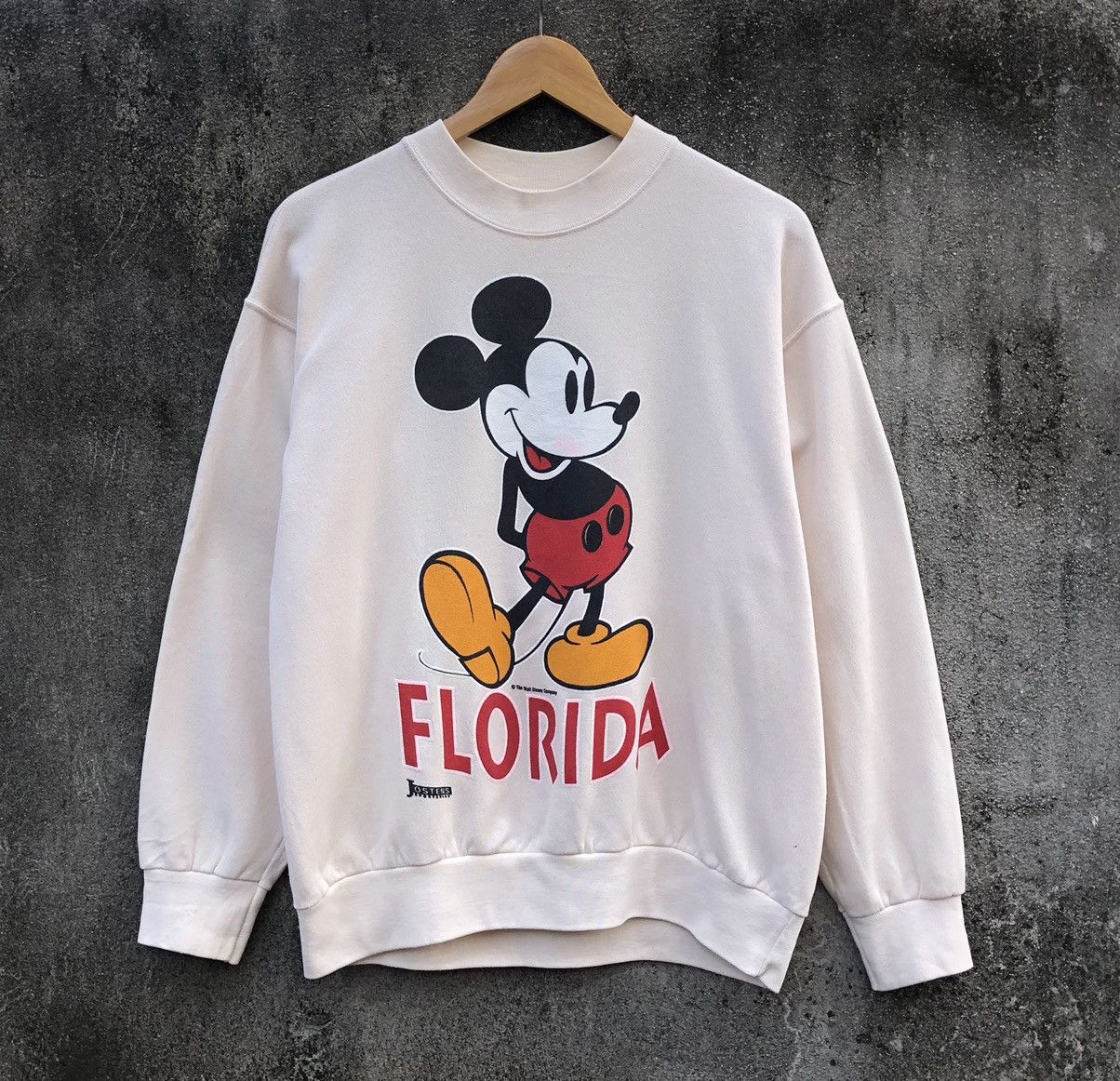 Vintage Vintage 80s Disney Mickey Mouse Florida Big Logo Sweatshirt Size US L / EU 52-54 / 3 - 10 Thumbnail