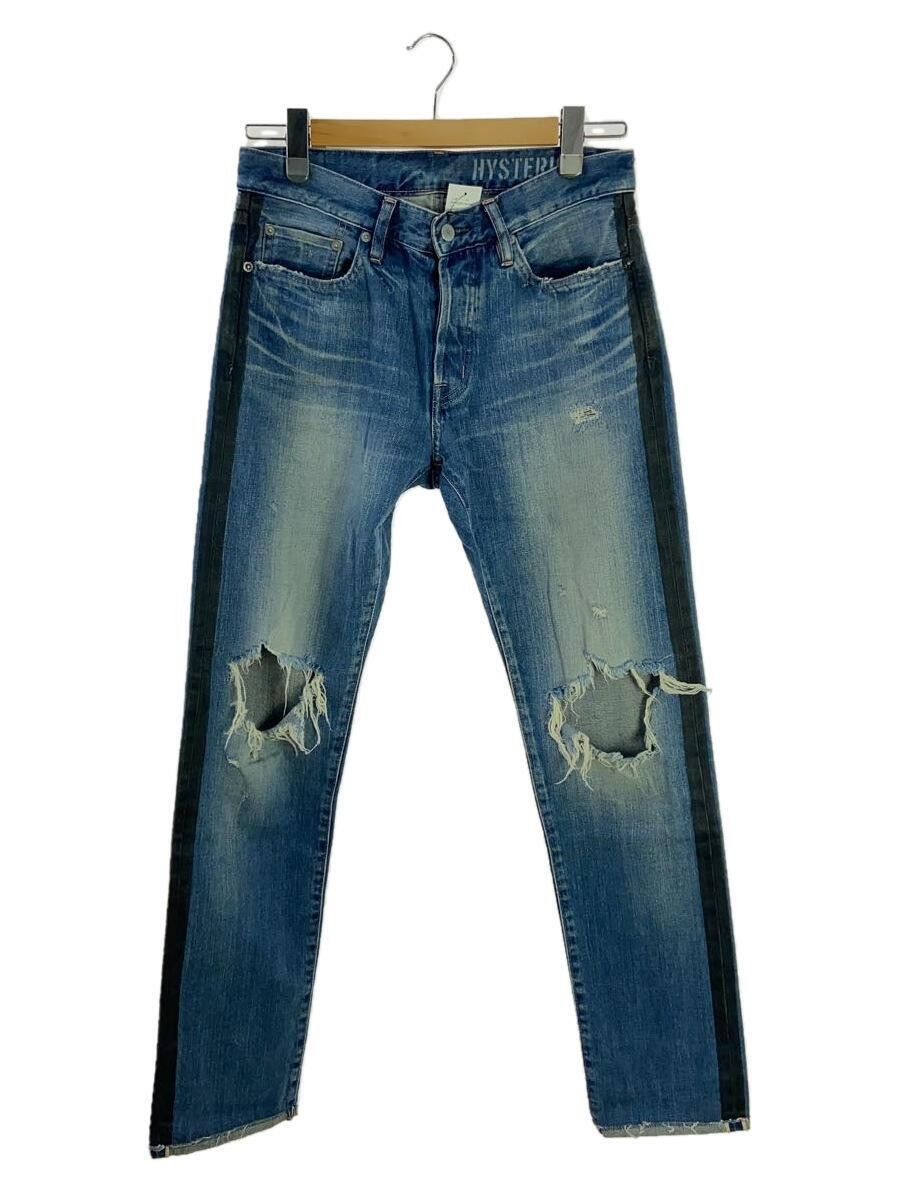 image of Hysteric Glamour Side Stripe Denim in Blue, Men's (Size 30)