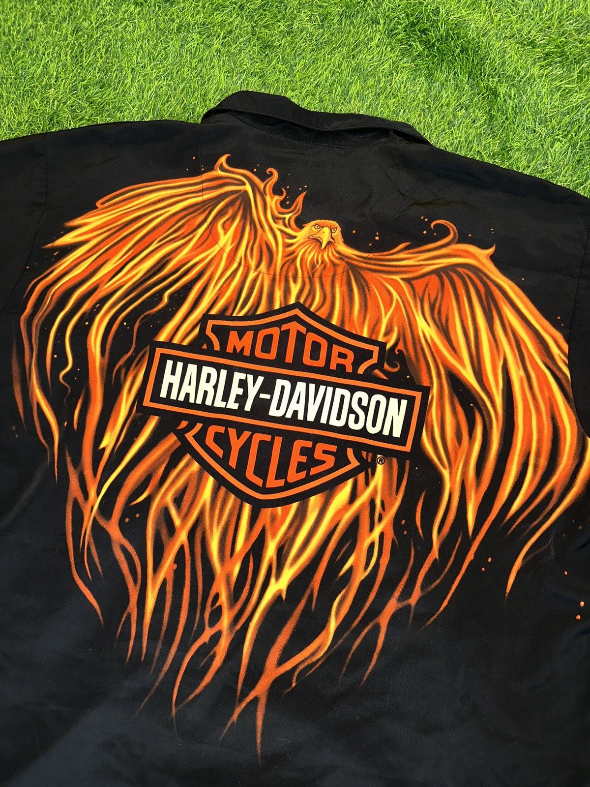 Harley Davidson Harley davidson motorcycle flaming eagle polo size 3XL Size US XXL / EU 58 / 5 - 4 Thumbnail
