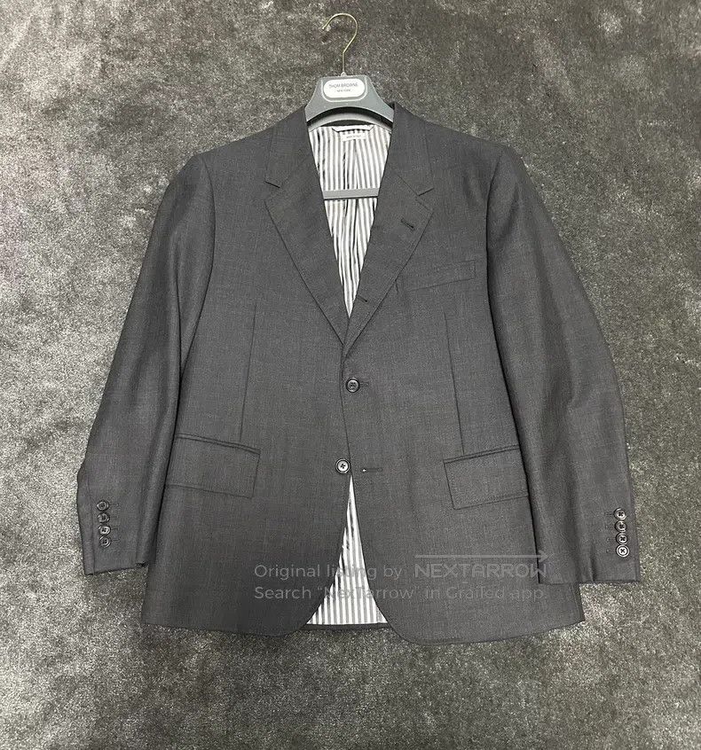 Thom Browne Thom Browne size 2 Classic Gray Label Dark Gray Suit Size 40S - 1 Thumbnail
