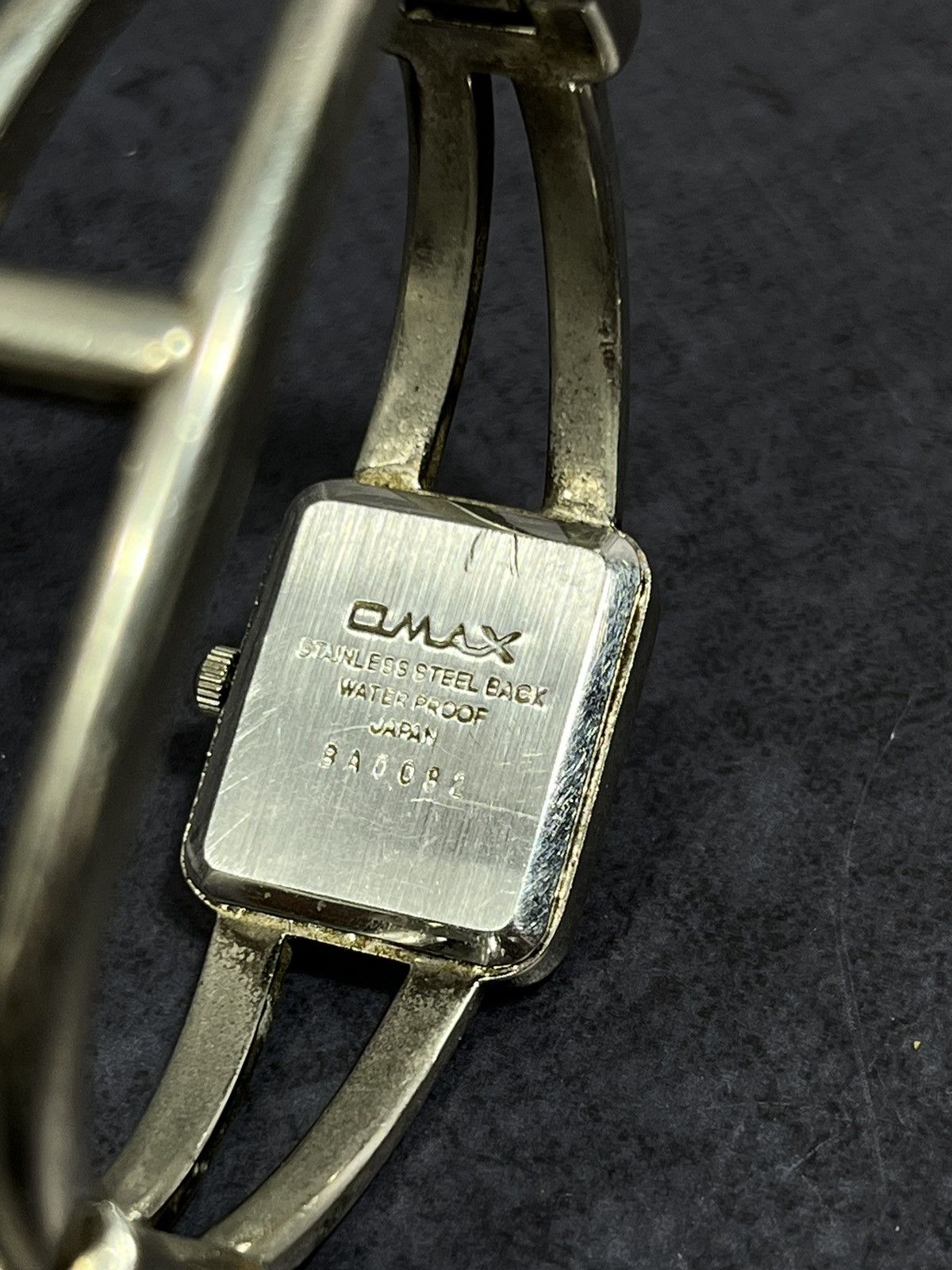 Jewelry × Vintage Omax Square Watch, Stainless Steel, Japan Made Size ONE SIZE - 7 Thumbnail