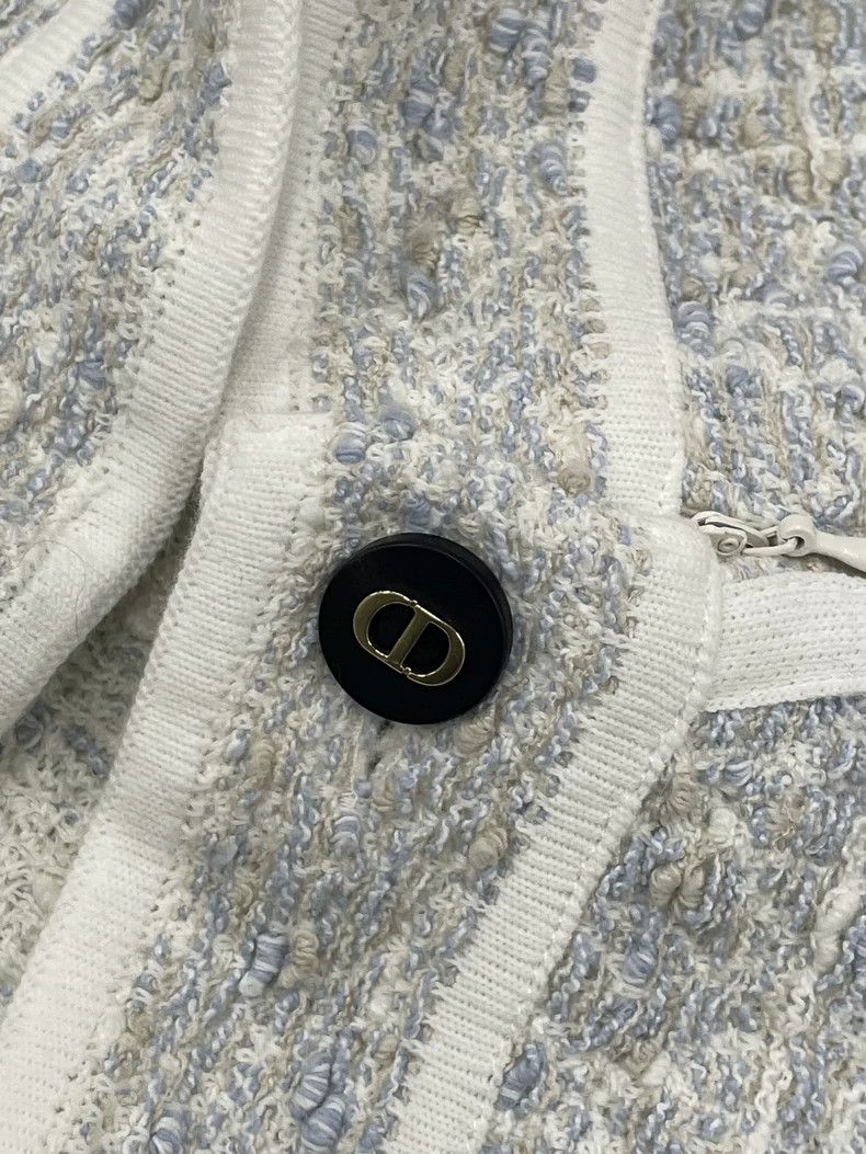 Dior Dior Blue tweed skirt Size 26" / US 2 / IT 38 - 2 Thumbnail
