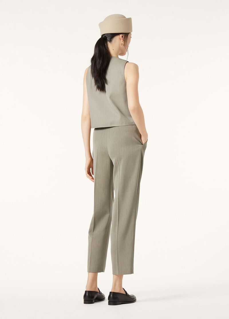 Loro Piana o1srvl11e0526 FAP0303 Cristy Crop Top in Grey Size M / US 6-8 / IT 42-44 - 5 Thumbnail