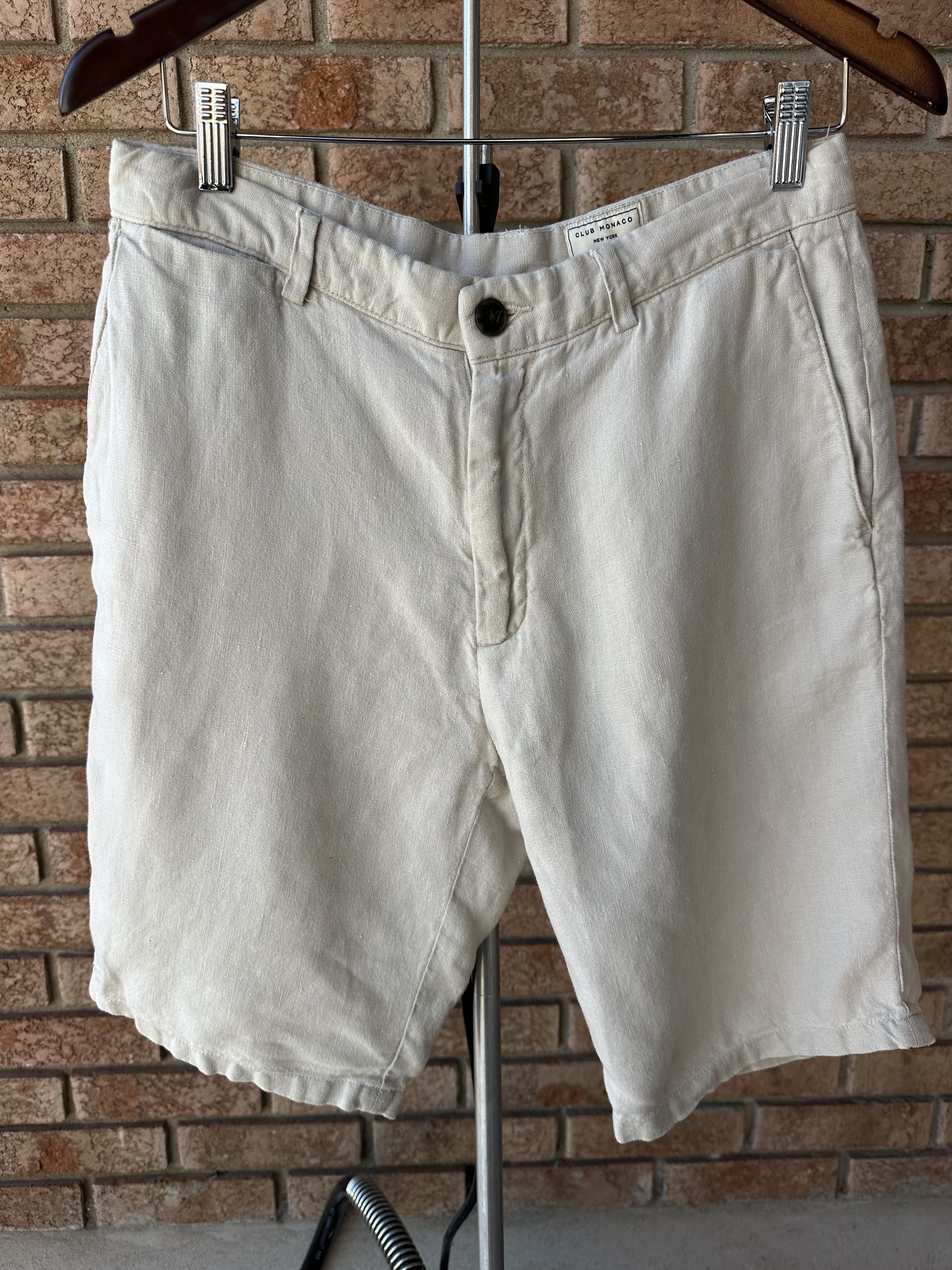 Club Monaco Linen Shorts Size US 31 - 1 Thumbnail