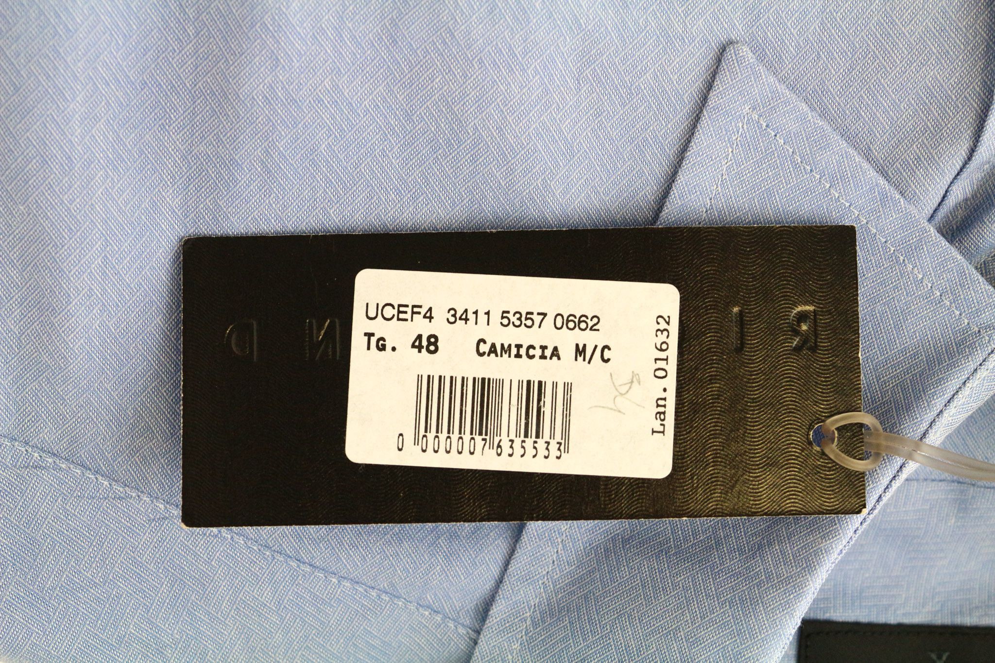 John Richmond EU48 Blue Cotton Short Sleeve Shirt 75173 Size US XXL / EU 58 / 5 - 5 Thumbnail
