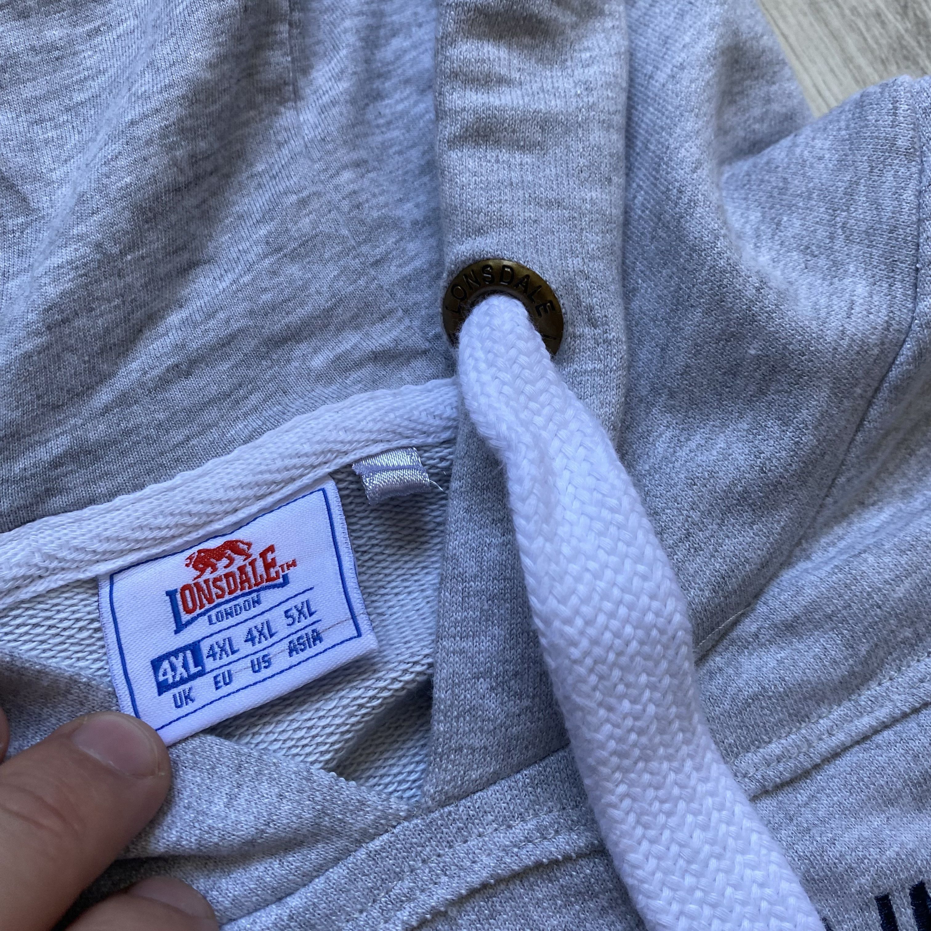 Lonsdale 🥊 Vintage 00s Lonsdale Baggy Hoodie vest boxing Size US XXL / EU 58 / 5 - 5 Thumbnail