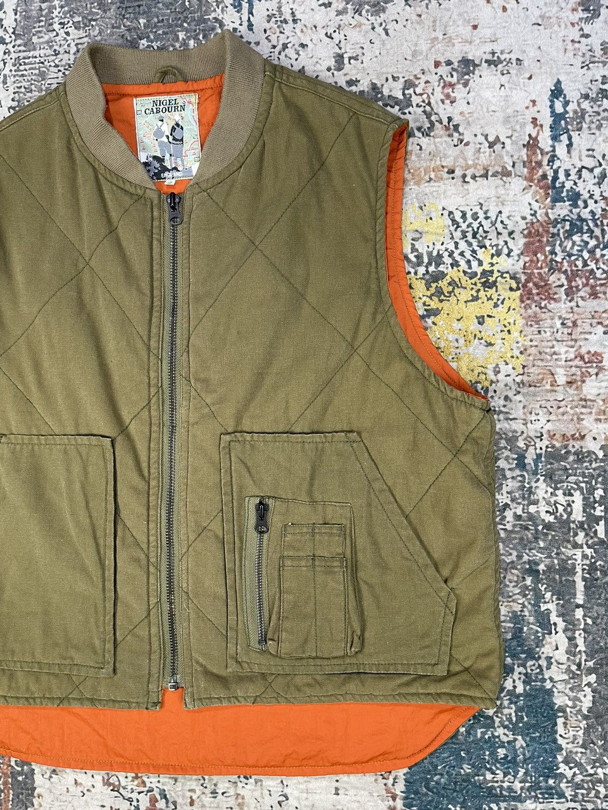 Nigel Cabourn Nigel Cabourn Quilted Tactical Military Deck Vest Size US L / EU 52-54 / 3 - 3 Thumbnail