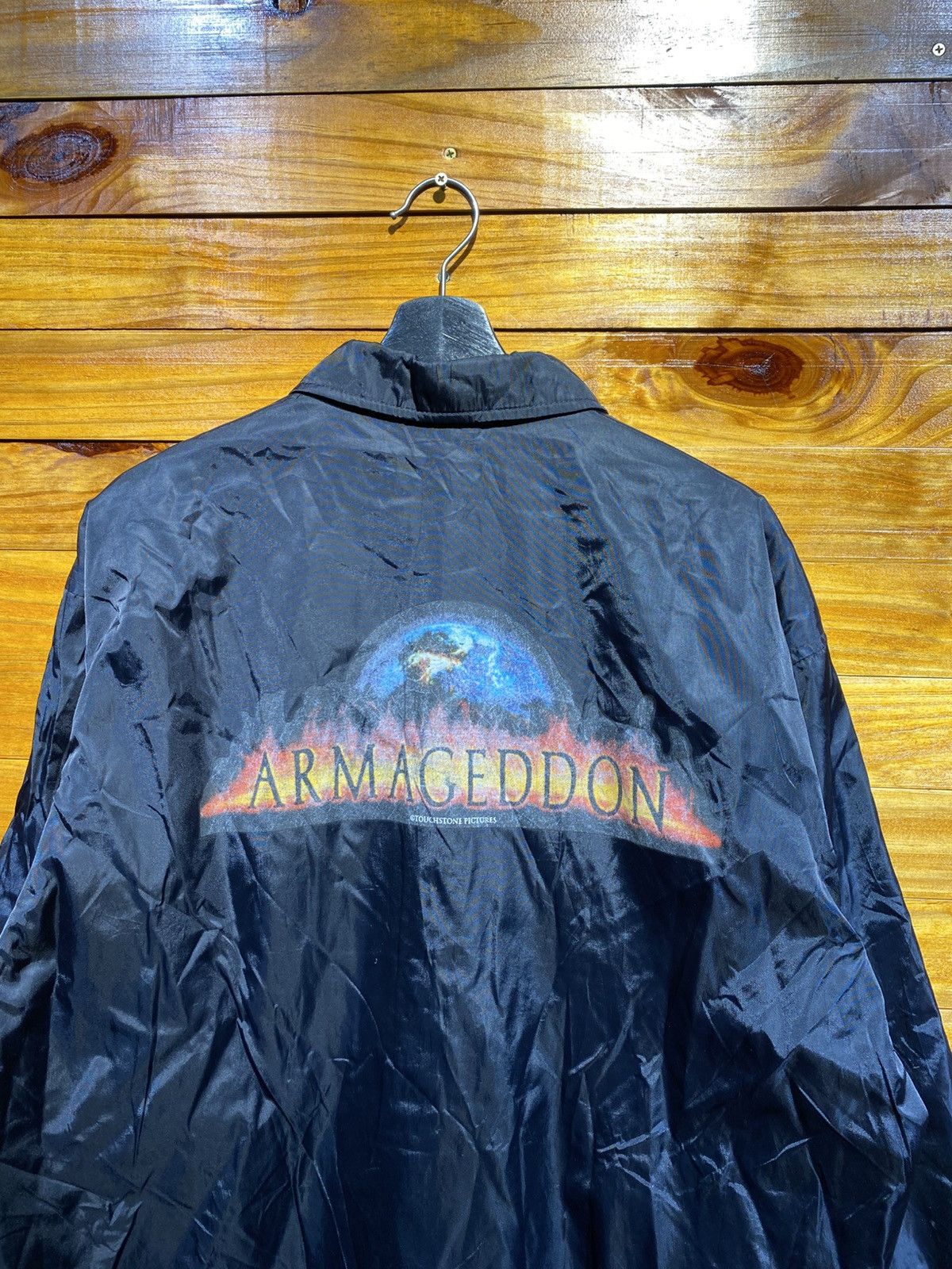 Vintage Vintage 1998 Armageddon Movie Promo Coach Jacket Black Size US L / EU 52-54 / 3 - 6 Thumbnail