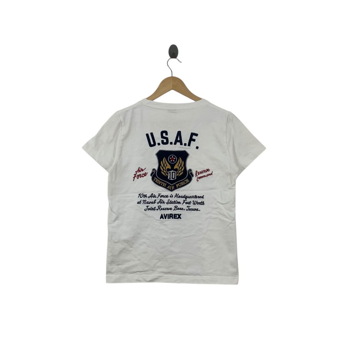 Avirex Vintage AVIREX USA USAF Tenth Air Force Texas Naval Air Tee Size US S / EU 44-46 / 1 - 1 Thumbnail