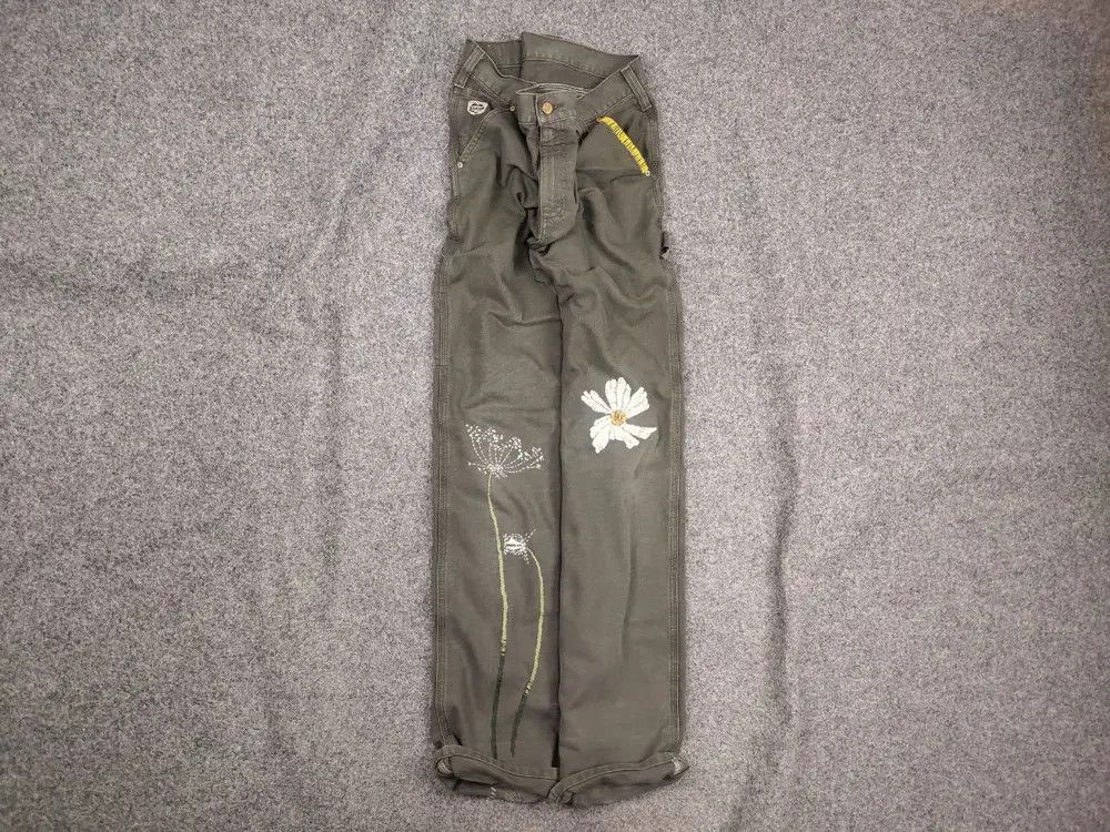 Carhartt Rare Vintage Carhartt Logo Relaxed Carpenter Canvas Pants Size US 36 / EU 52 - 1 Thumbnail