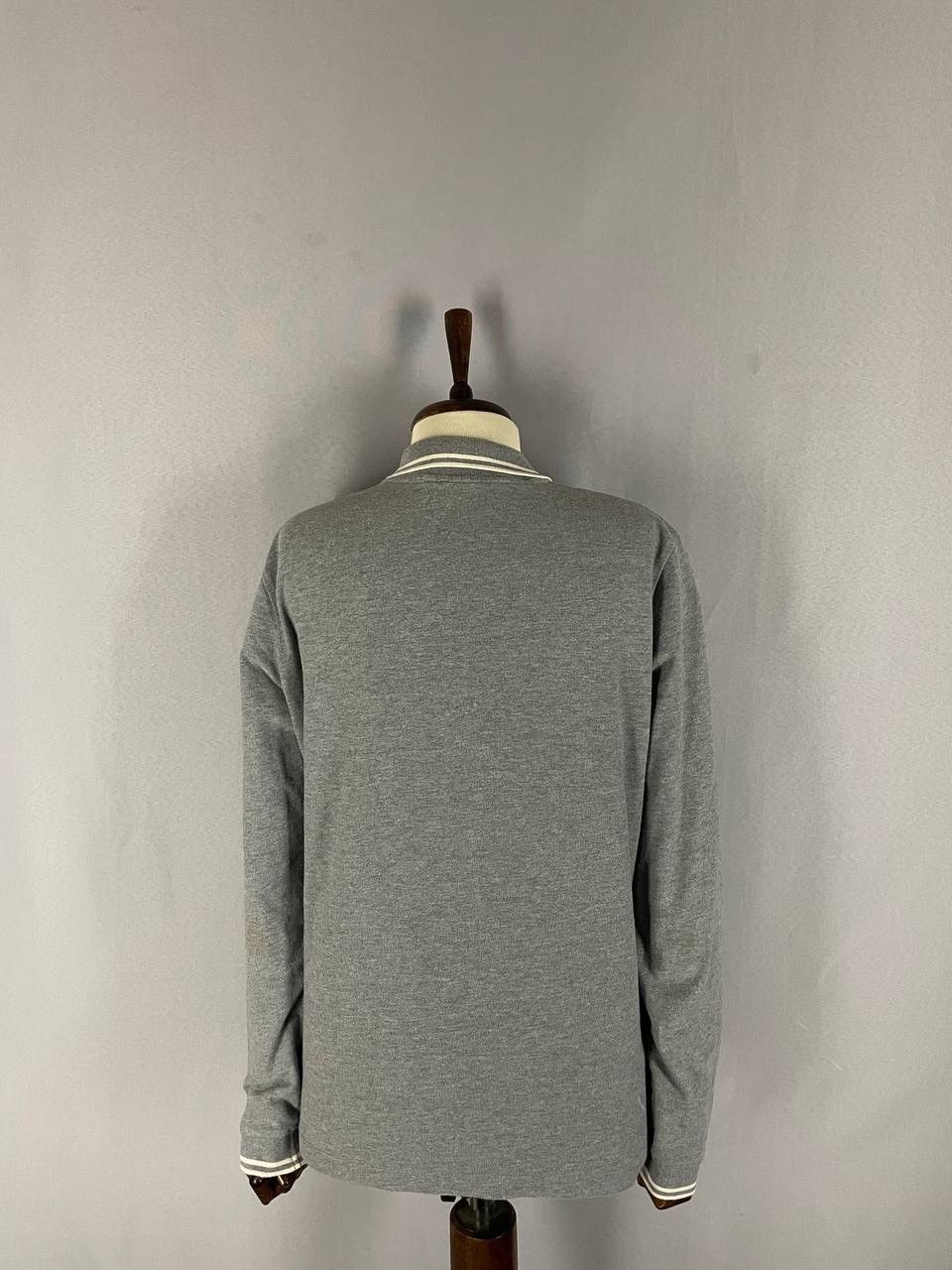 Moncler Moncler Polo Long Sleeve Grey Size US XL / EU 56 / 4 - 10 Thumbnail