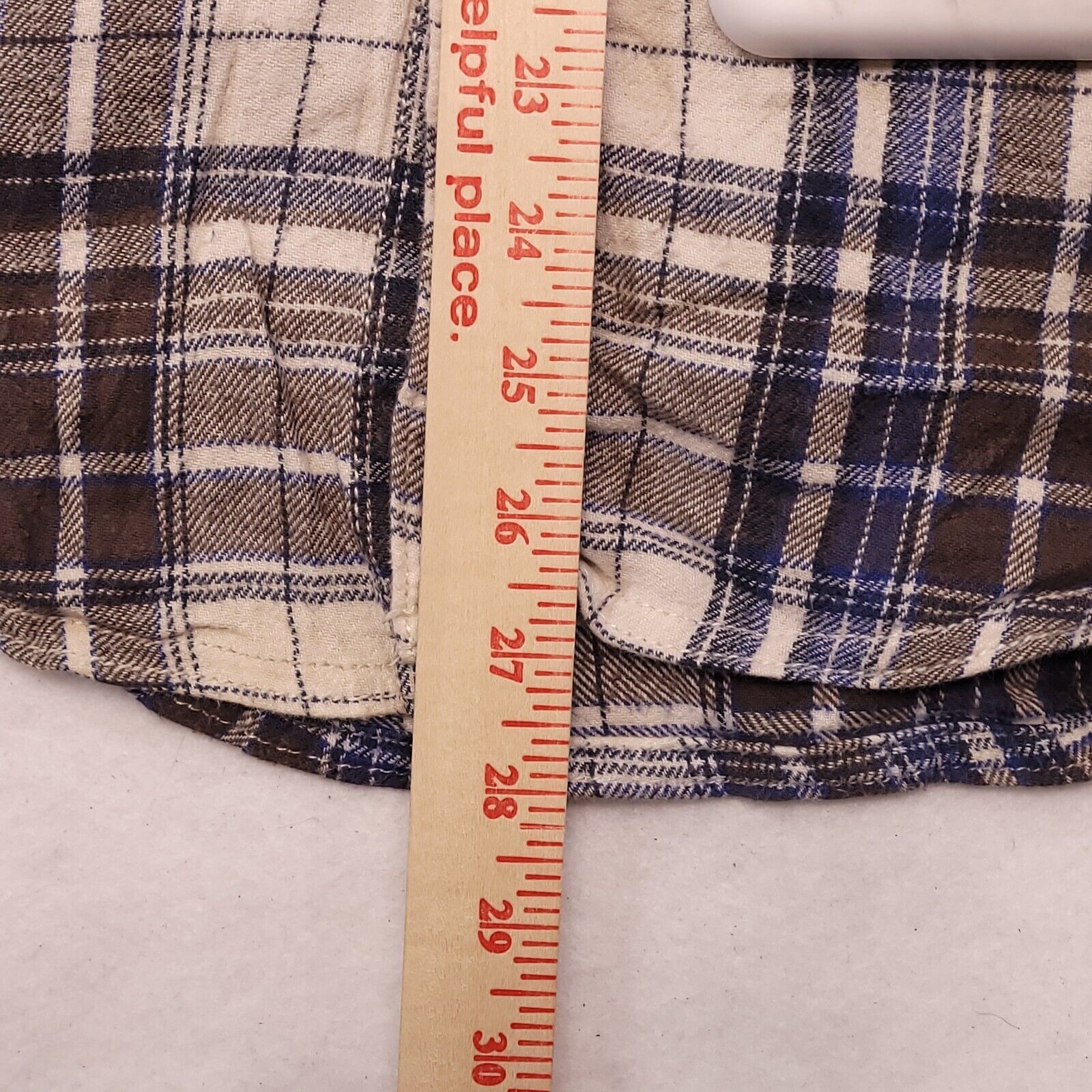 Sonoma Sonoma Madras Flannel Button Up Shirt Mens Size M Brown Blue Size US M / EU 48-50 / 2 - 8 Thumbnail