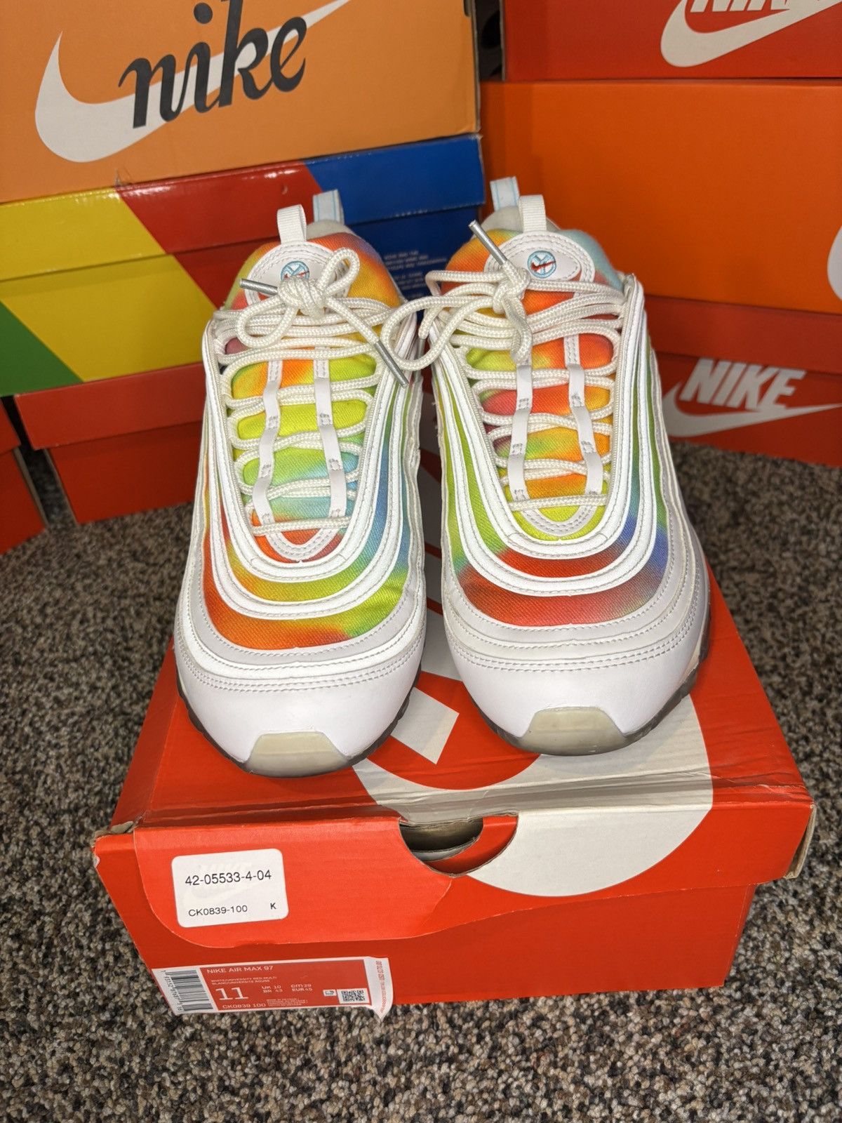 Nike Nike Air Max 97 Tie Dye Chicago Size US 11 / EU 44 - 2 Thumbnail