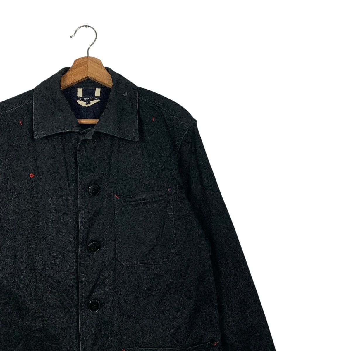 Japanese Brand R.NEWBOLD Button Casual Jacket Three Pockets #2121-C93 Size US L / EU 52-54 / 3 - 5 Thumbnail