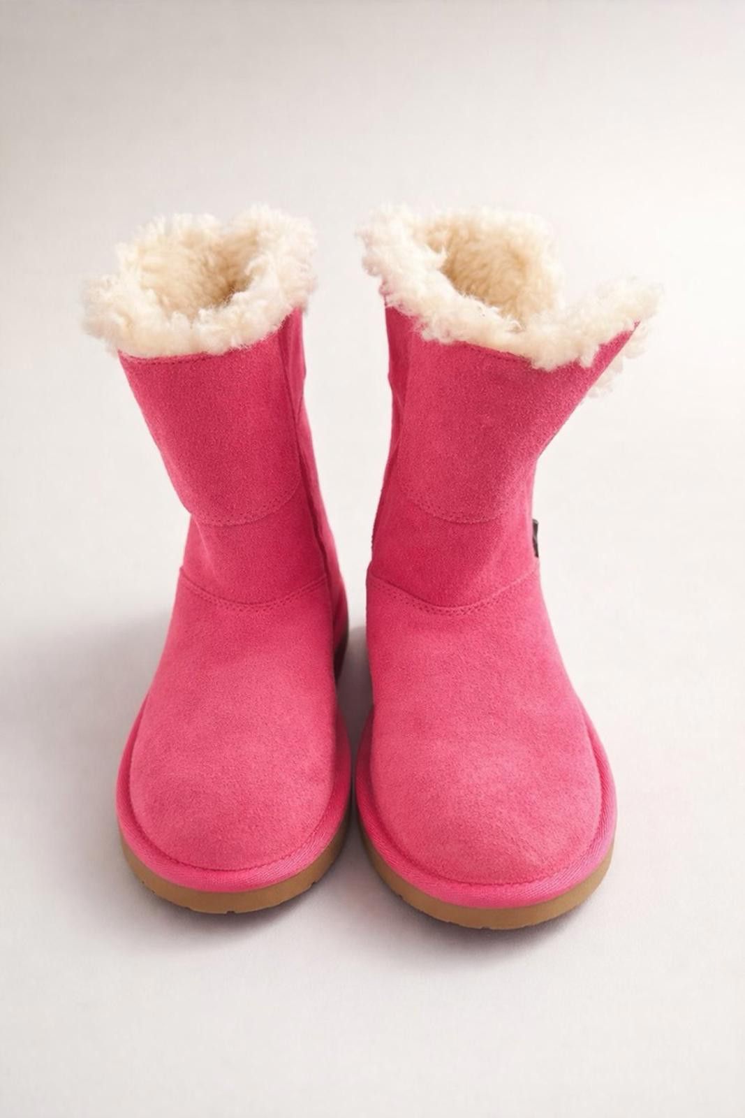 Other Koolaburra by UGG Pink Suede Shearling Lined Boots Size 1 Size US 5 / EU 37 - 3 Thumbnail