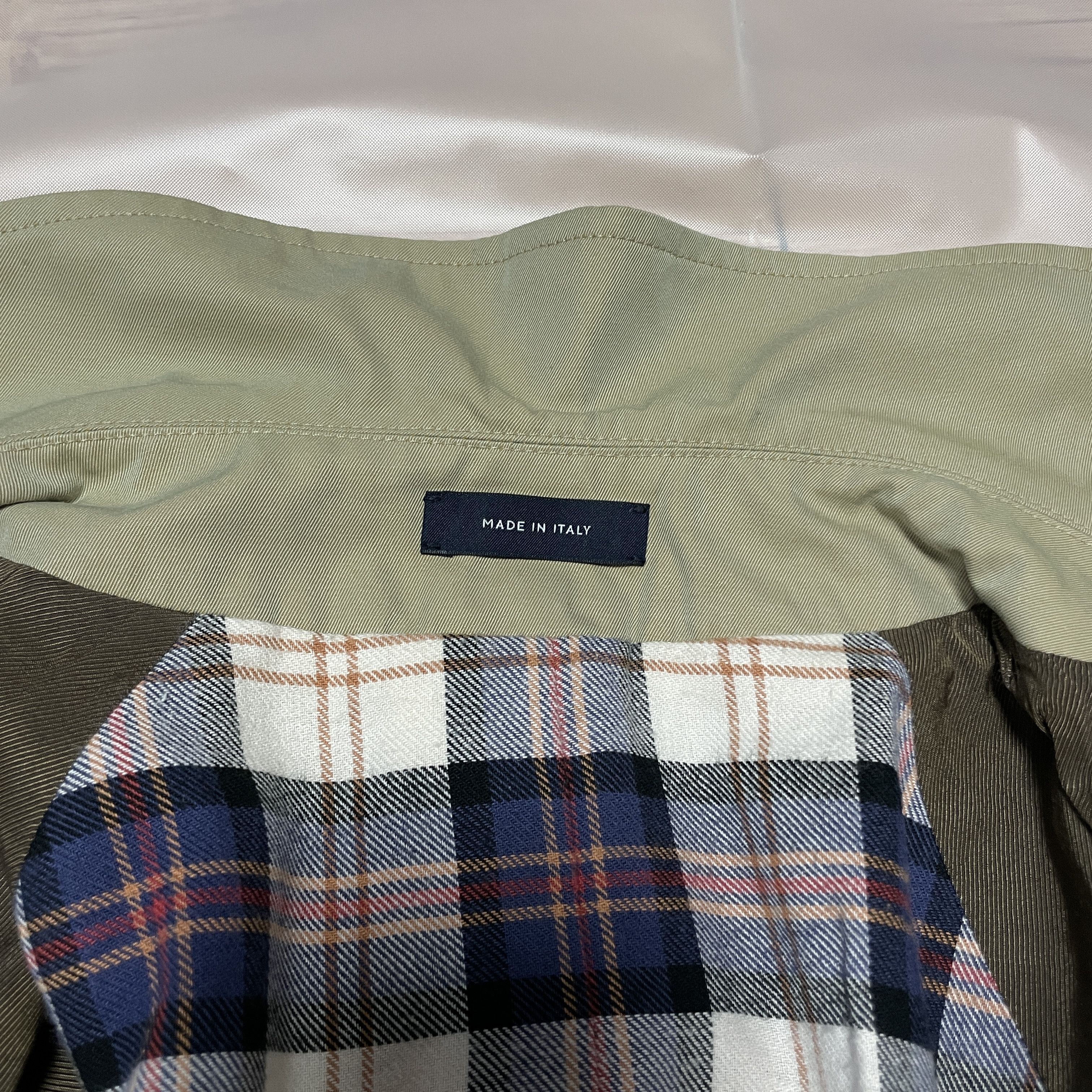 Drake's Drakes Cotton Raglan beige Rain Mac coat Size US S / EU 44-46 / 1 - 15 Thumbnail