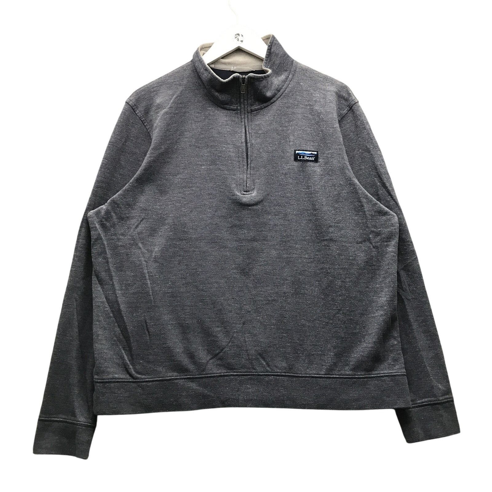L.L. Bean LL Bean 1/2 Zip Pullover Sweater Men Large Long Sleeve Gray Size US L / EU 52-54 / 3 - 1 Thumbnail