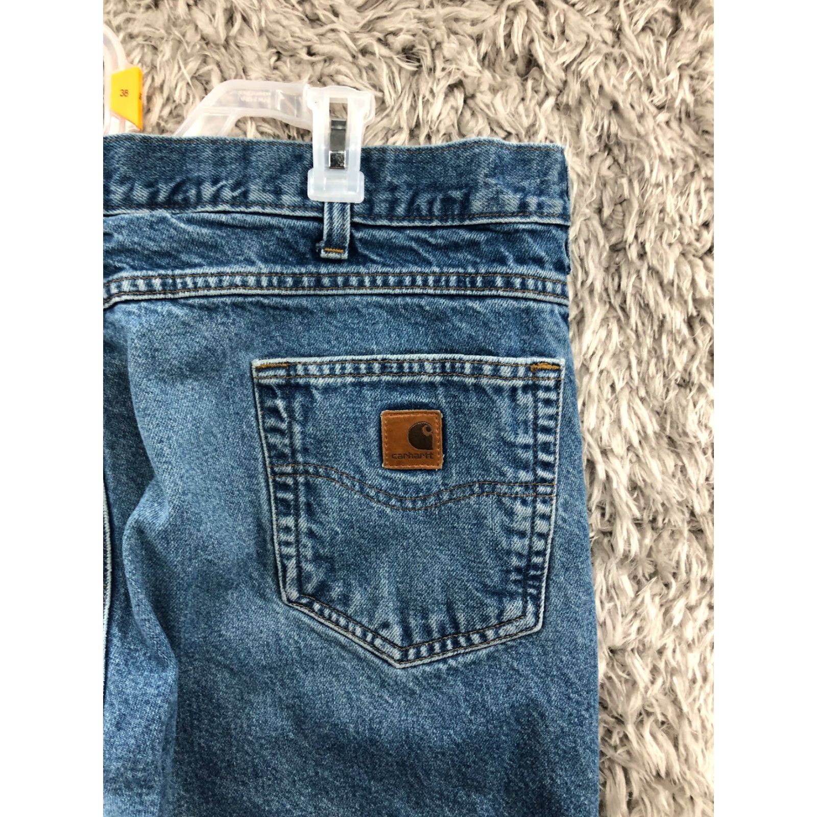 Carhartt Carhartt Jeans Size 40x30 Mens Mid Rise Straight Blue Stone Wash Denim Size US 40 / EU 56 - 6 Thumbnail