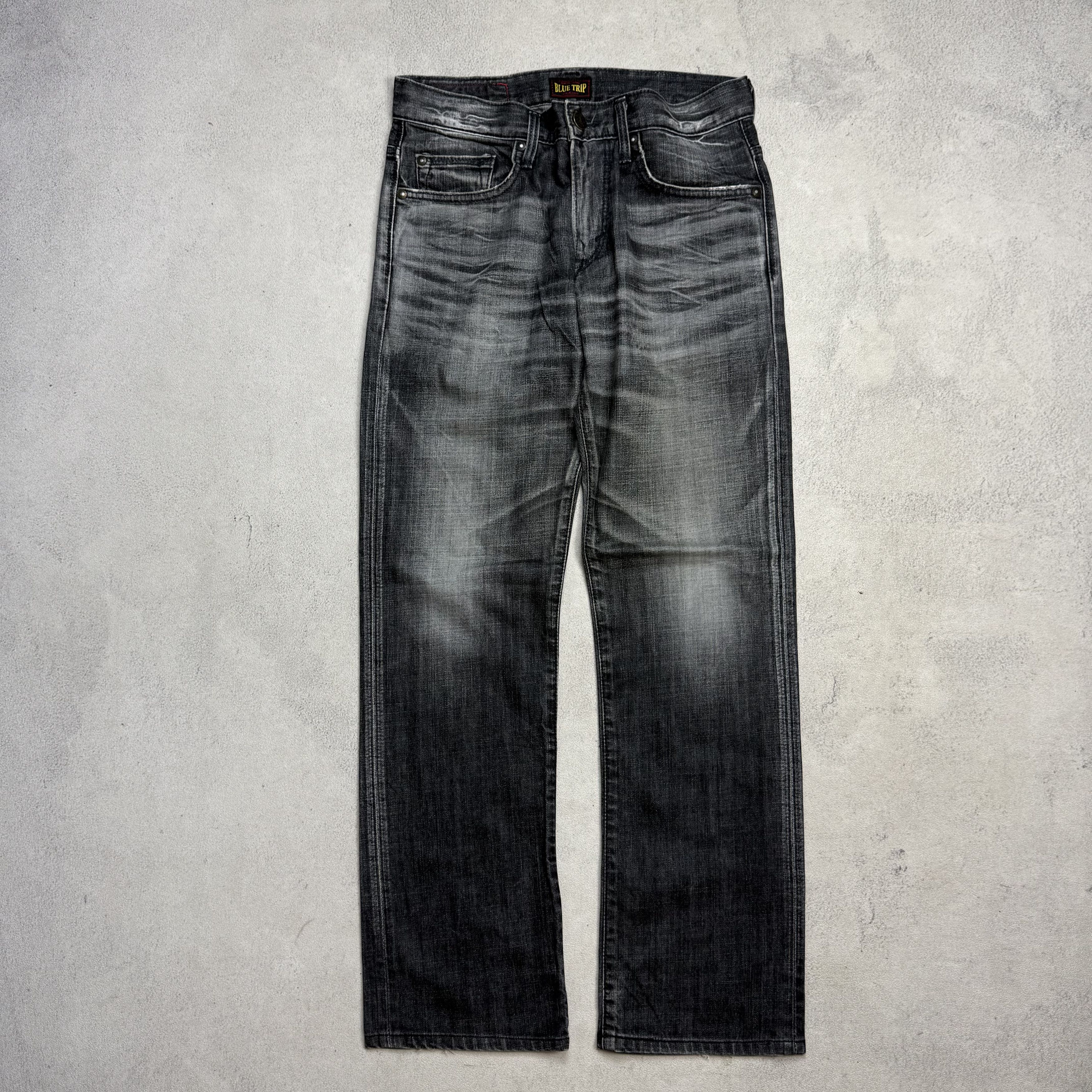 Edwin NEED GONE ‼️ Edwin 503 Blue Trip Black Flare Washed Denim