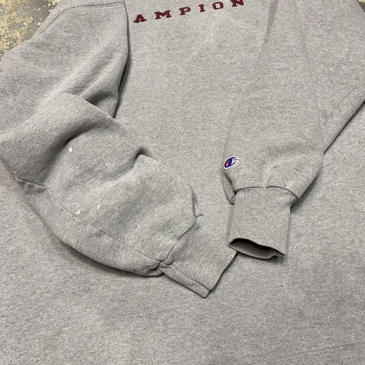 Champion × Vintage Vintage Champion Spell Out Gray 90s Sweatshirt Size US L / EU 52-54 / 3 - 8 Thumbnail