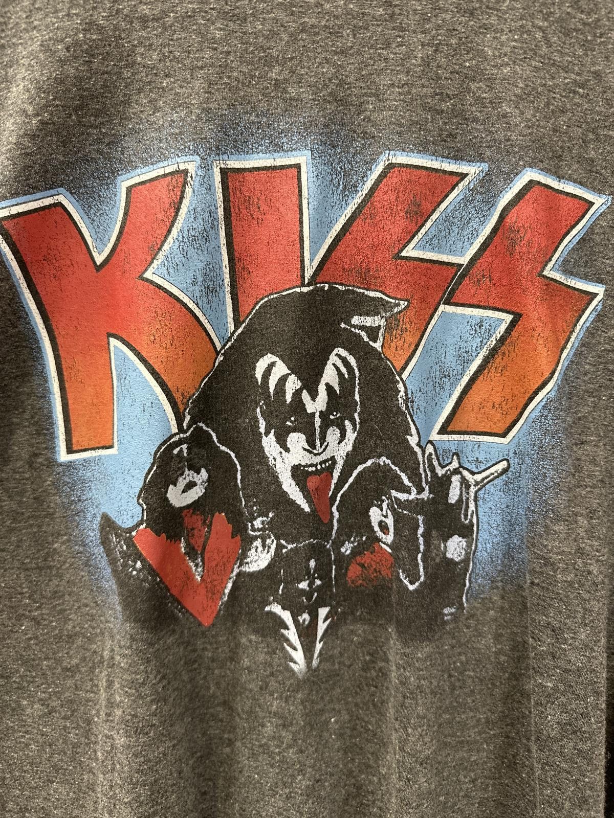 KISS KISS Classic Graphic Tee - Red Sleeves & Charcoal Body Size M / US 6-8 / IT 42-44 - 2 Thumbnail