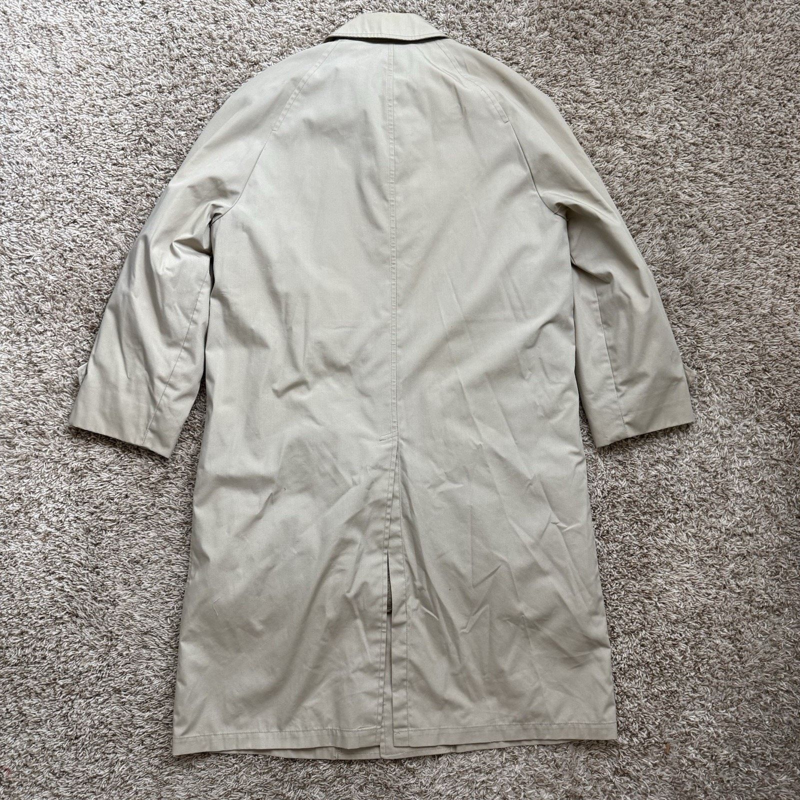London Fog × Vintage London Fog Trench Coat Tan Overcoat Jacket Fleece Lined Size US M / EU 48-50 / 2 - 7 Thumbnail