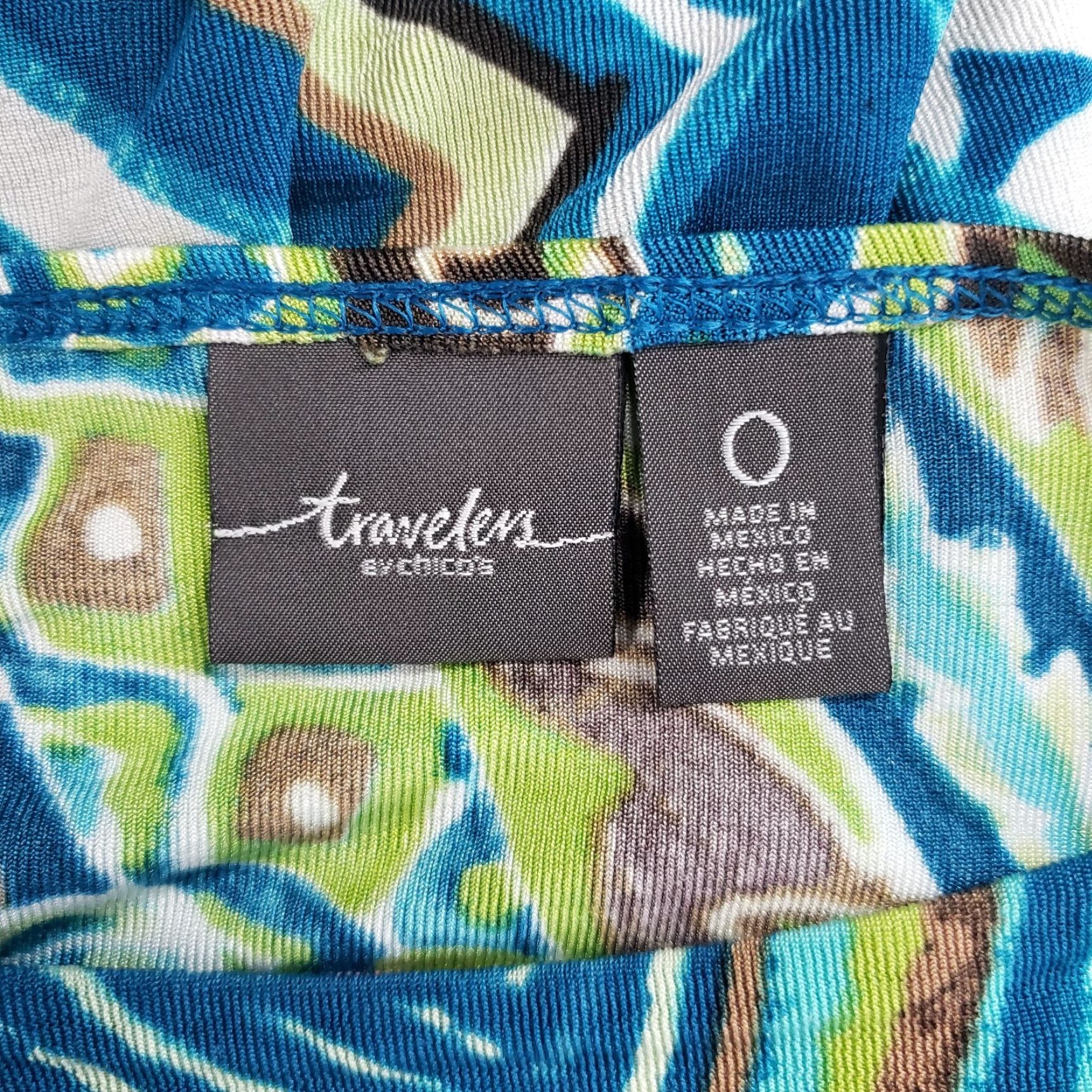 Vintage Chico's Travelers Womens Top S Blue 3/4 Sleeve Blouse Travel Basic Acetate Small Size Shirt Tops Womens Size S / US 4 / IT 40 - 6 Thumbnail