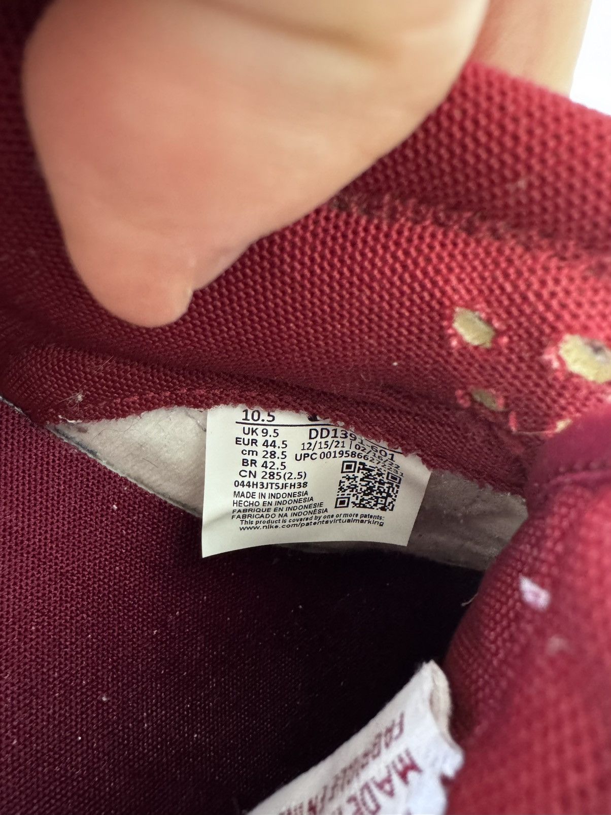 Nike Nike Dunk Team Red Size US 10.5 / EU 43-44 - 7 Thumbnail